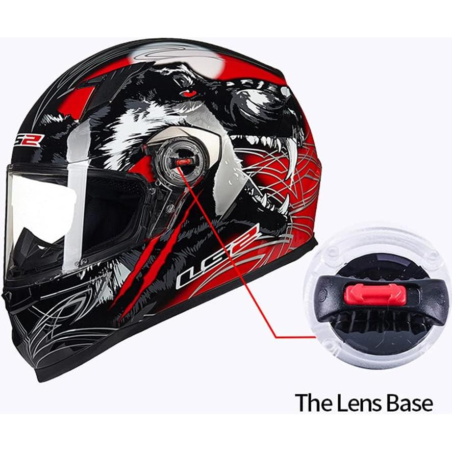 Kakalote Clips de Visera para Casco LS2 358 396 370 - 2 Piezas