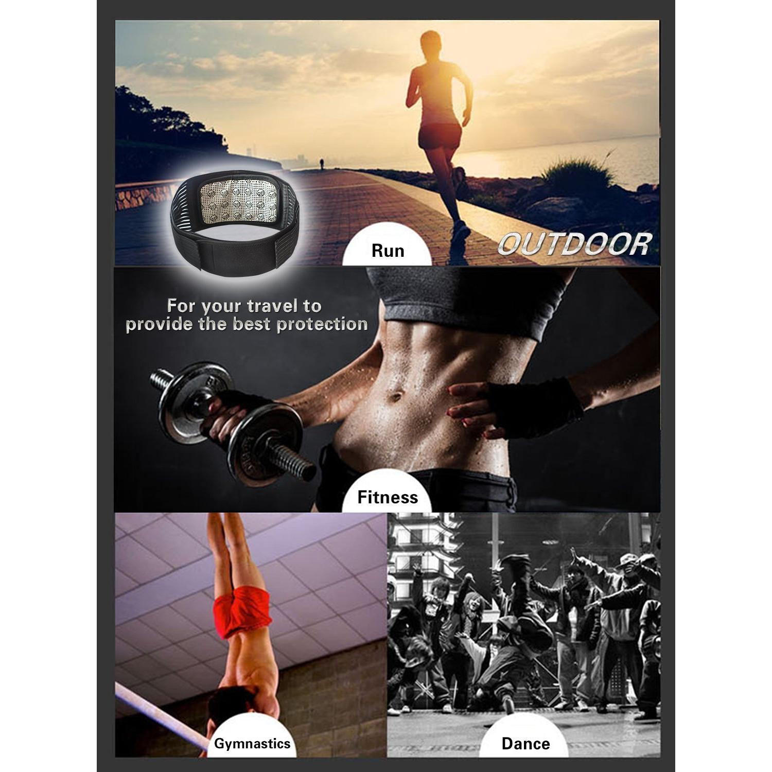 Soporte Lumbar MAIBU Autocalentable Ajustable M para Alivio Dolor