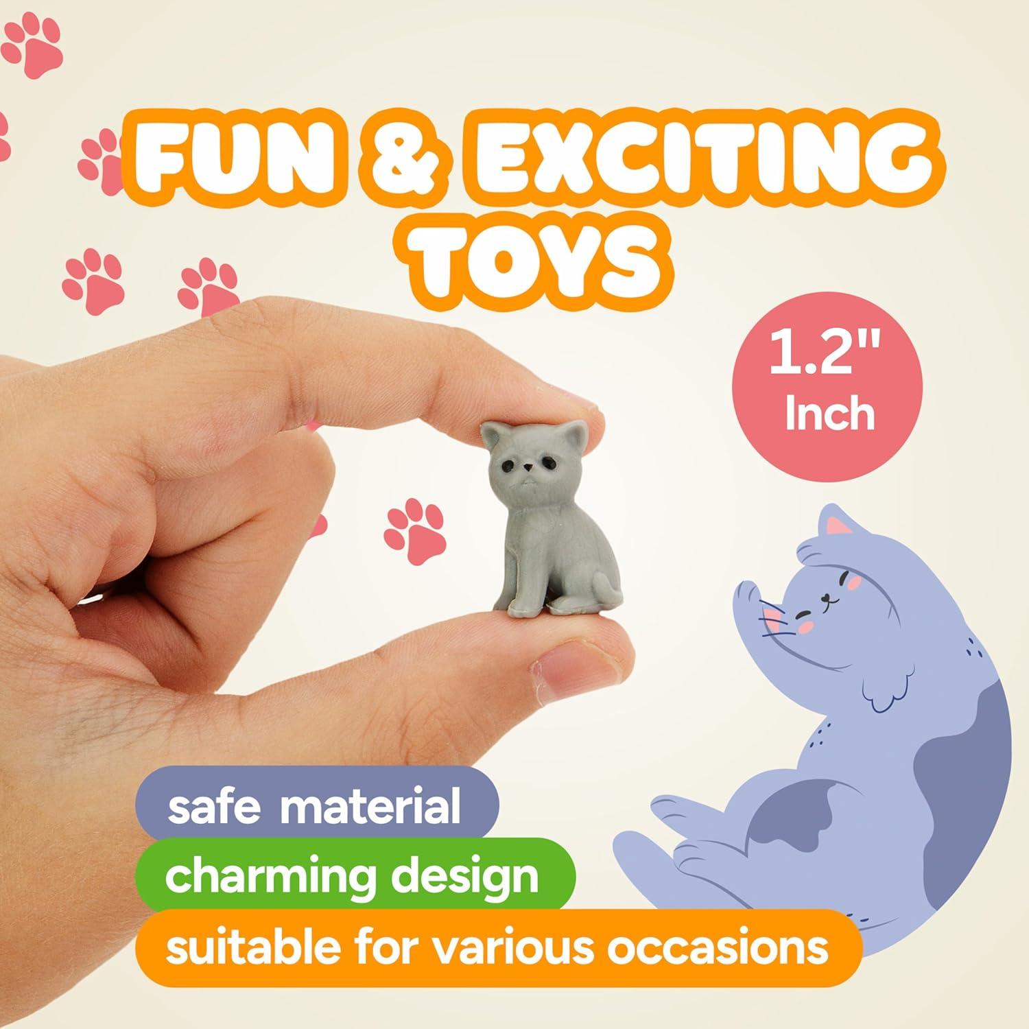 Figuritas de Perro y Gato Pequeñas Entervending - 25 Pcs