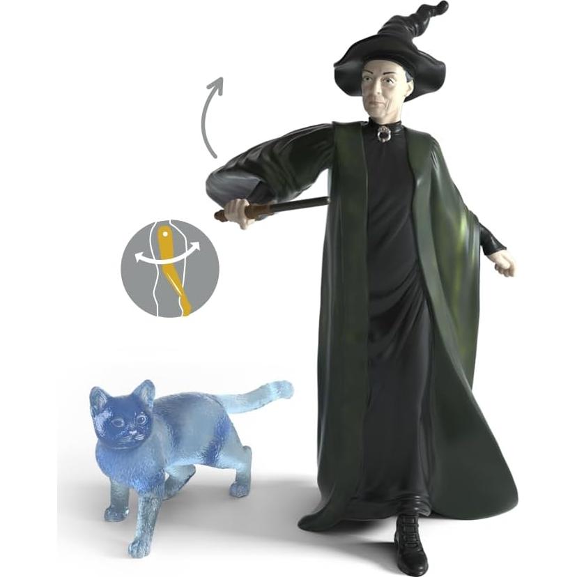 Conjunto Figuras McGonagall y Patronus Gato Schleich