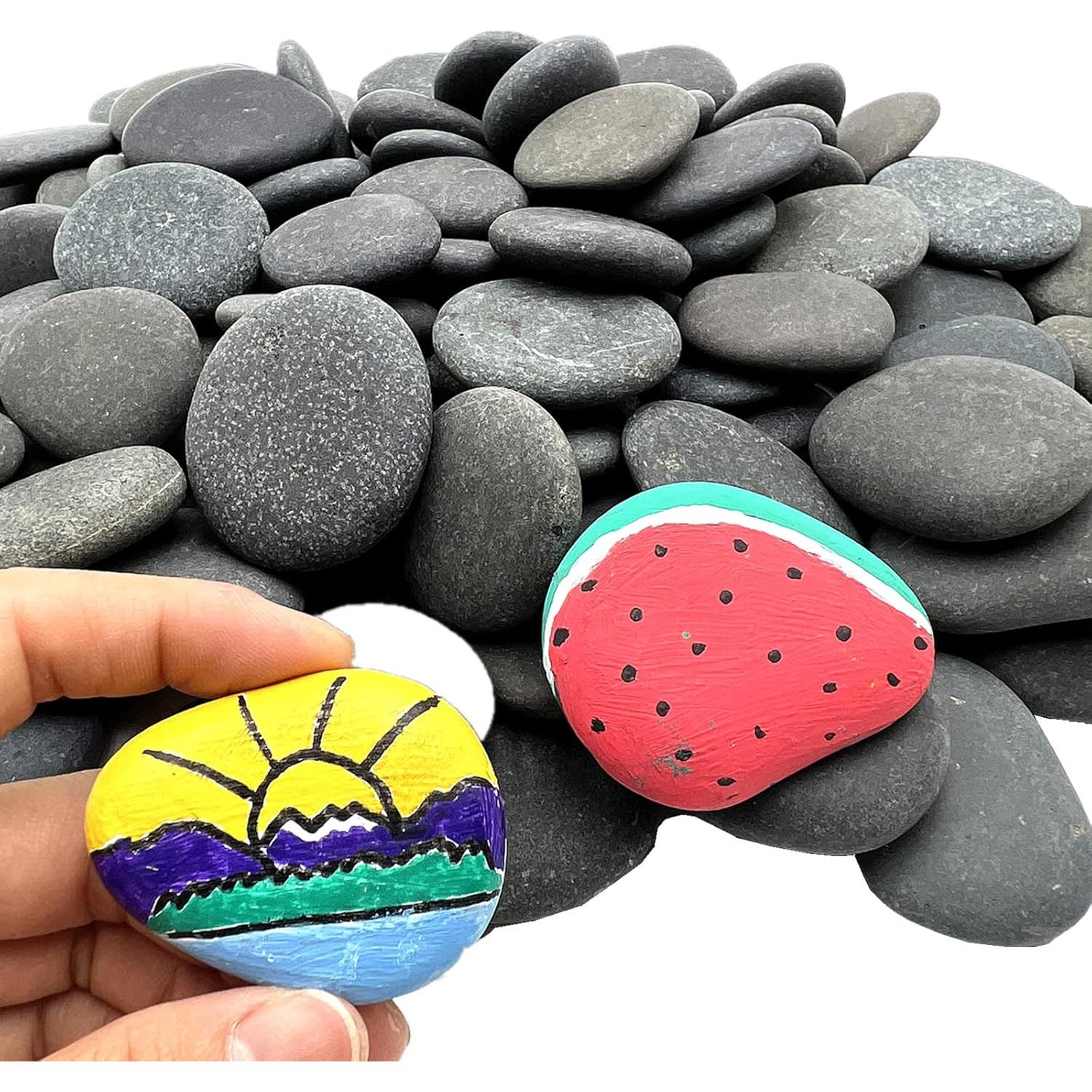 100 Rocas Naturales para Pintar Lifetop 3.81-5.58 cm DIY