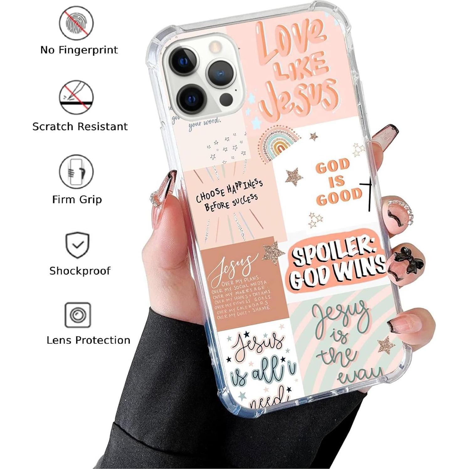 Funda de teléfono TPU Boho Jesús para iPhone 12 Pro Max