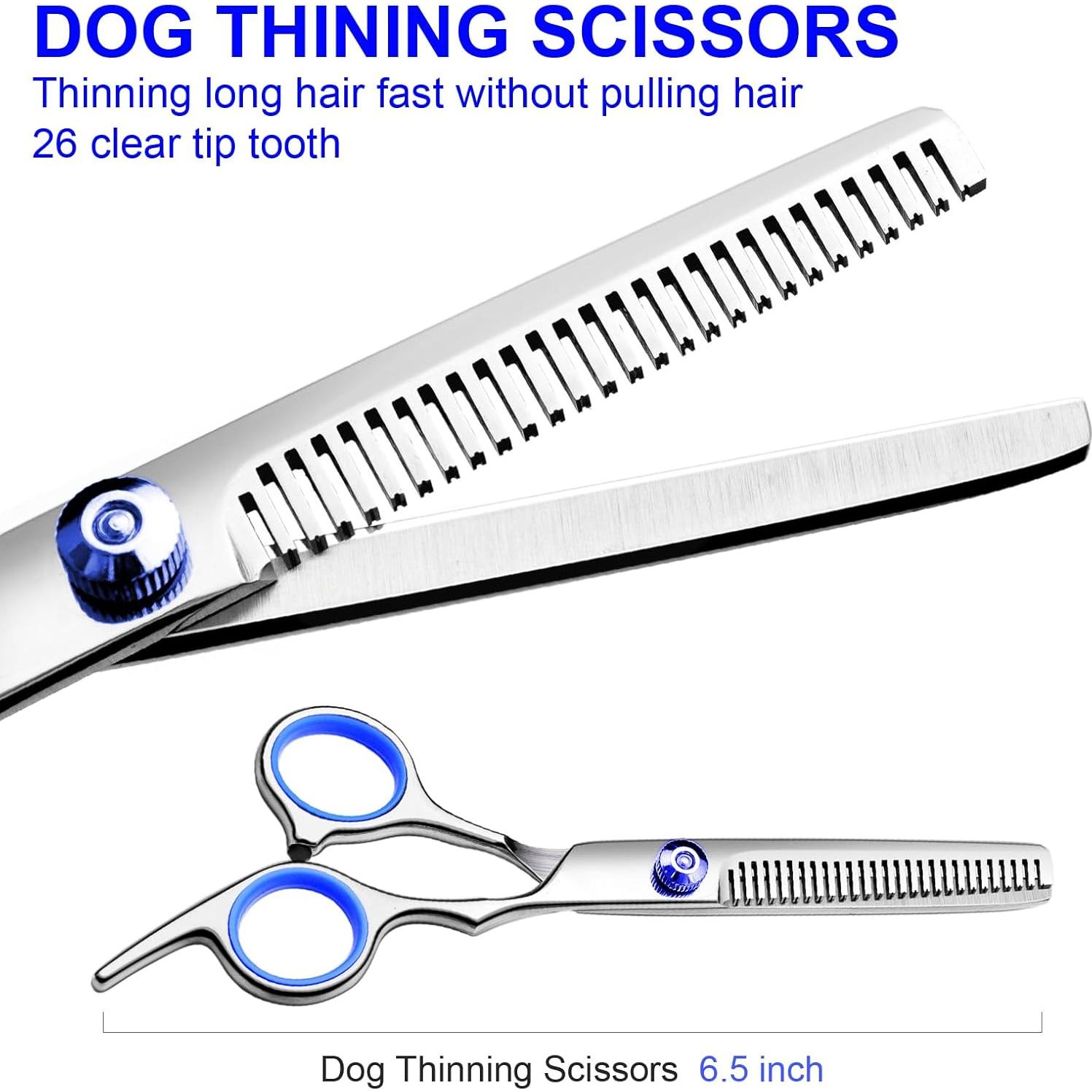 Kit de Tijeras de Aseo Profesional FAIGEO 4 en 1 para Mascotas