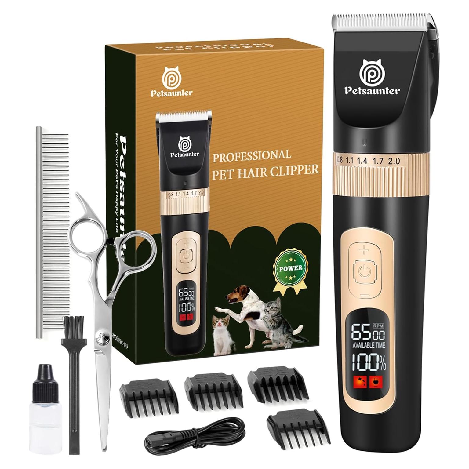 Kit de Aseo para Mascotas Petsaunter C95Pro - Cortadora Recargable