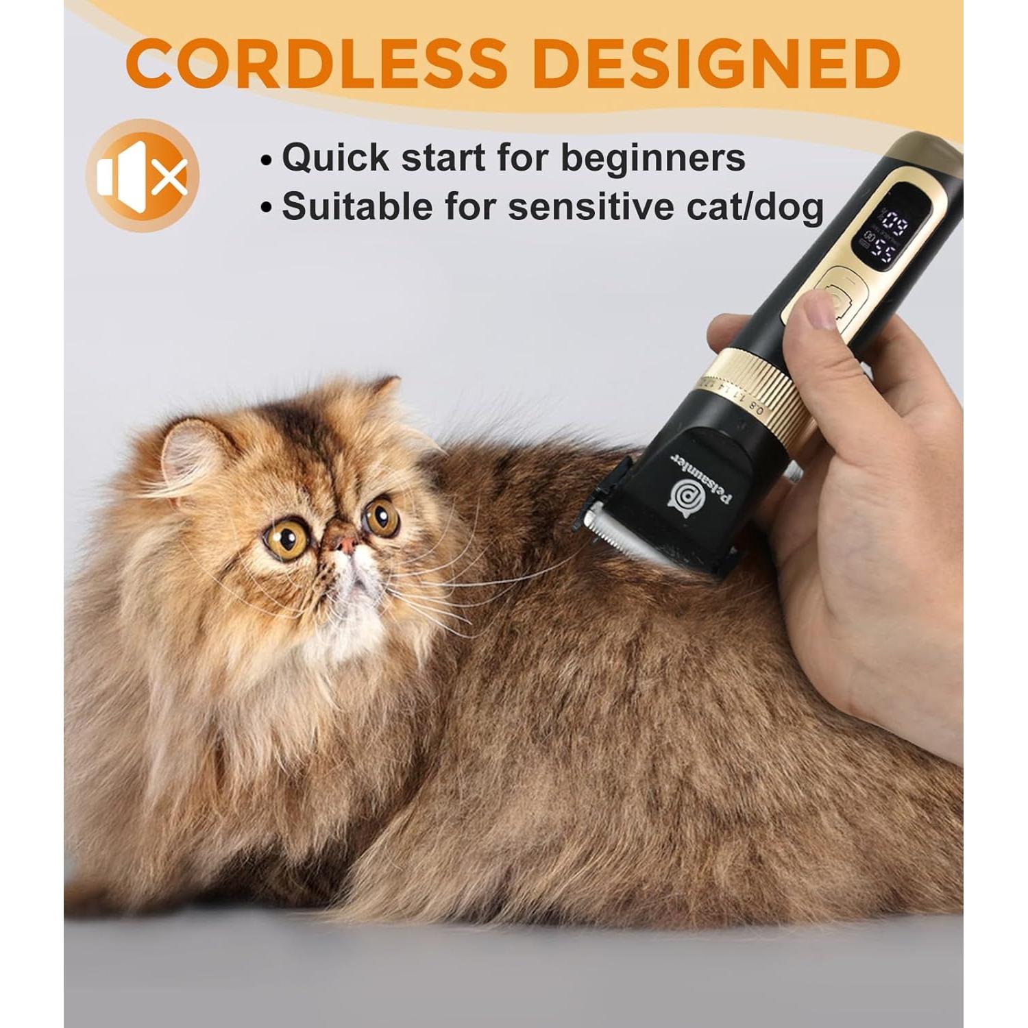 Kit de Aseo para Mascotas Petsaunter C95Pro - Cortadora Recargable