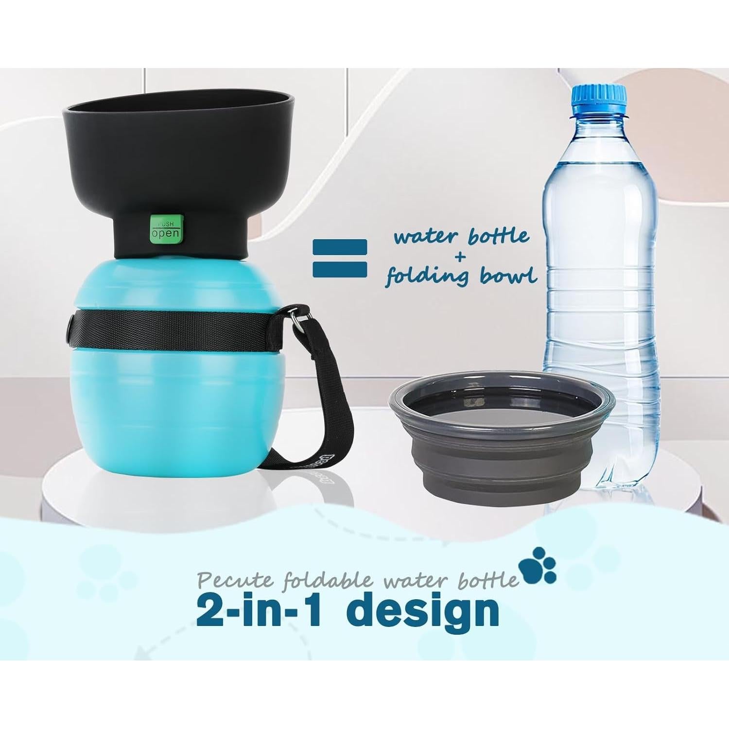 Botella de Agua Portátil Pecute 355 ml para Perros y Gatos