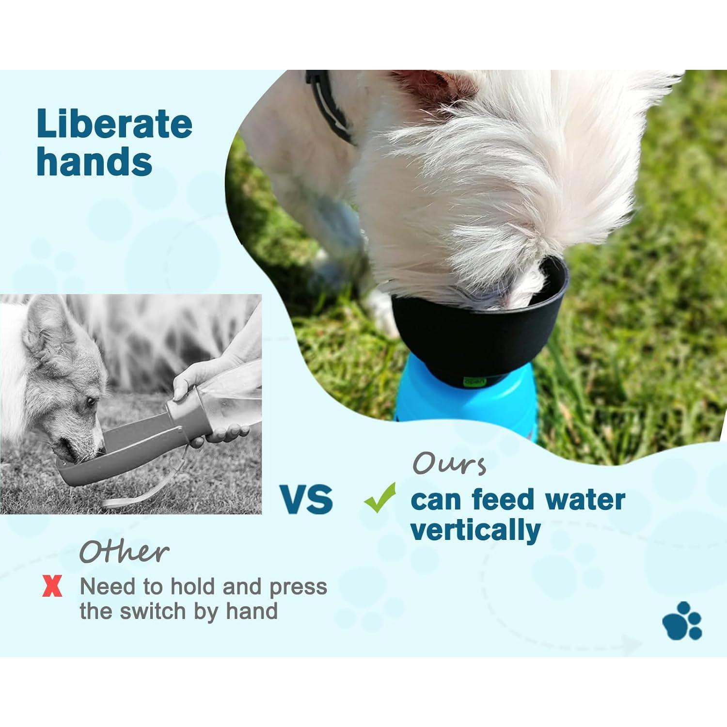 Botella de Agua Portátil Pecute 355 ml para Perros y Gatos