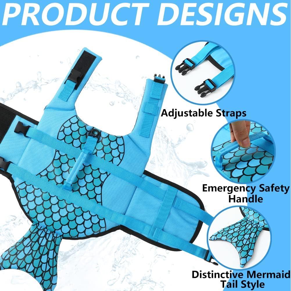 Chaleco Salvavidas para Perros EMUST Sirena Azul XS