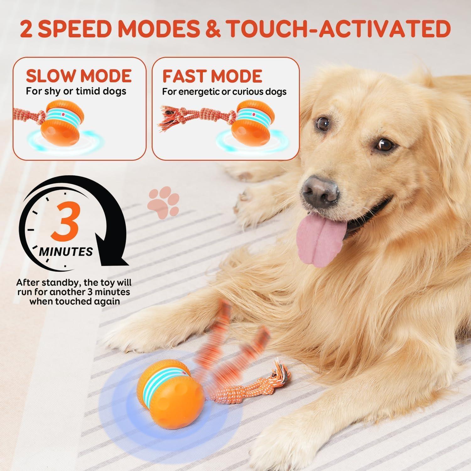 Juguete Interactivo para Perros QGI H01 Naranja con Cuerda