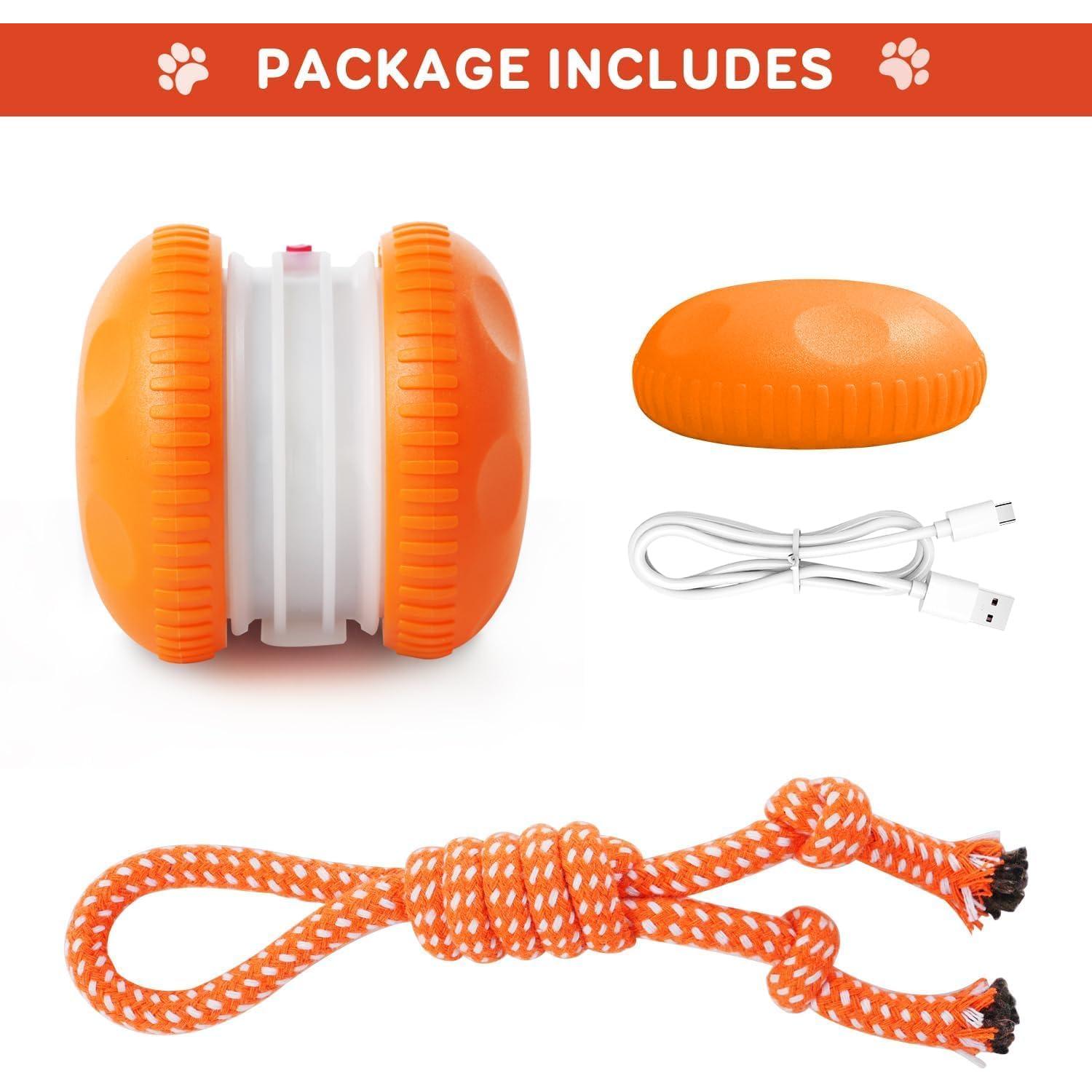 Juguete Interactivo para Perros QGI H01 Naranja con Cuerda