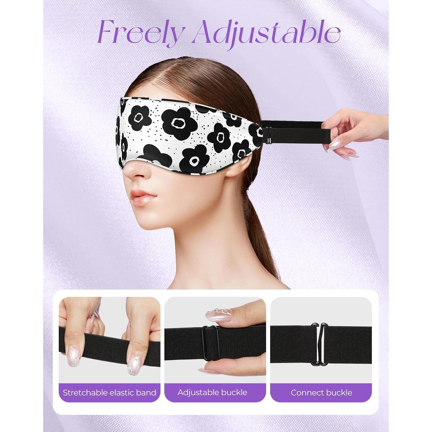 Máscara de Ojos de Seda Miss Adola con Peso y Aroma a Lavanda