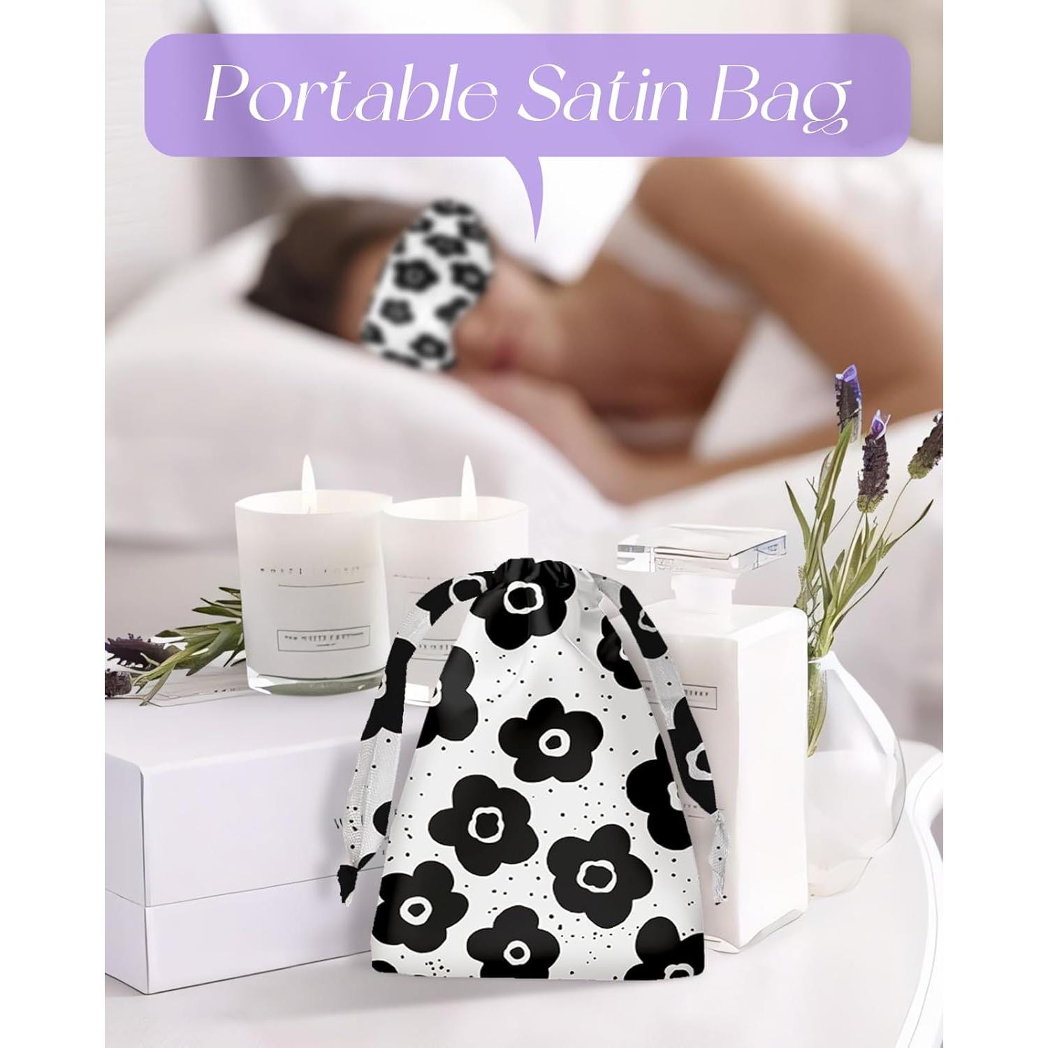 Máscara de Ojos de Seda Miss Adola con Peso y Aroma a Lavanda