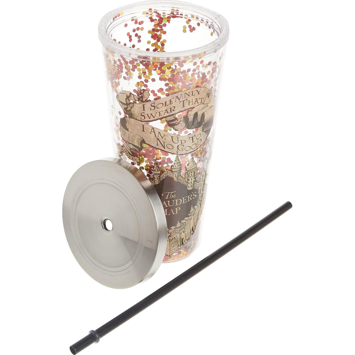 Taza Brillante Harry Potter Spoontiques 591 ml con Popote