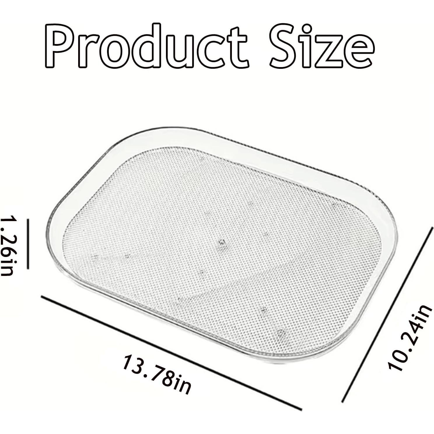 Organizador Giratorio para Refrigerador QIYUNI 35cm x 26cm Transparente