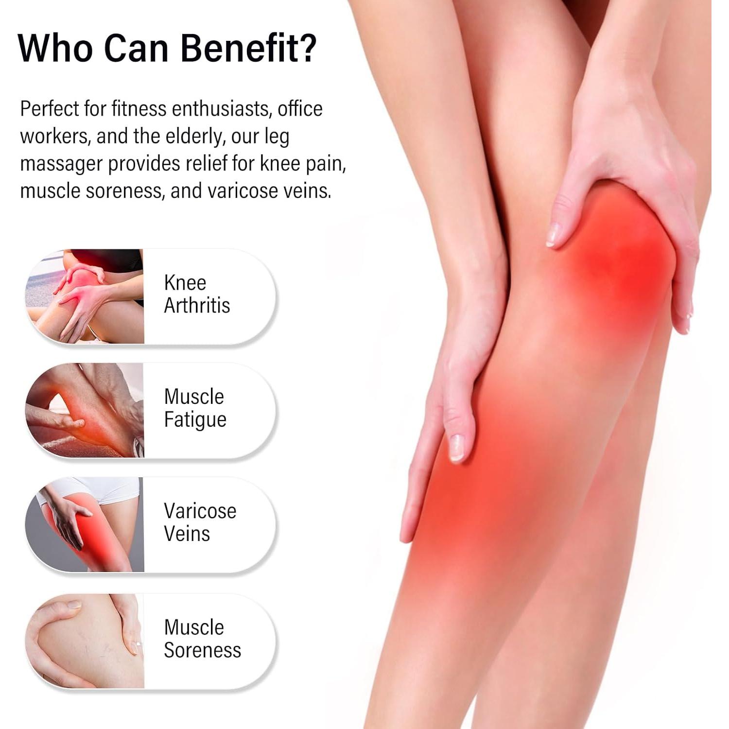 Masajeador de Piernas Hunan TGS FE-7204B con Calor y Compresión