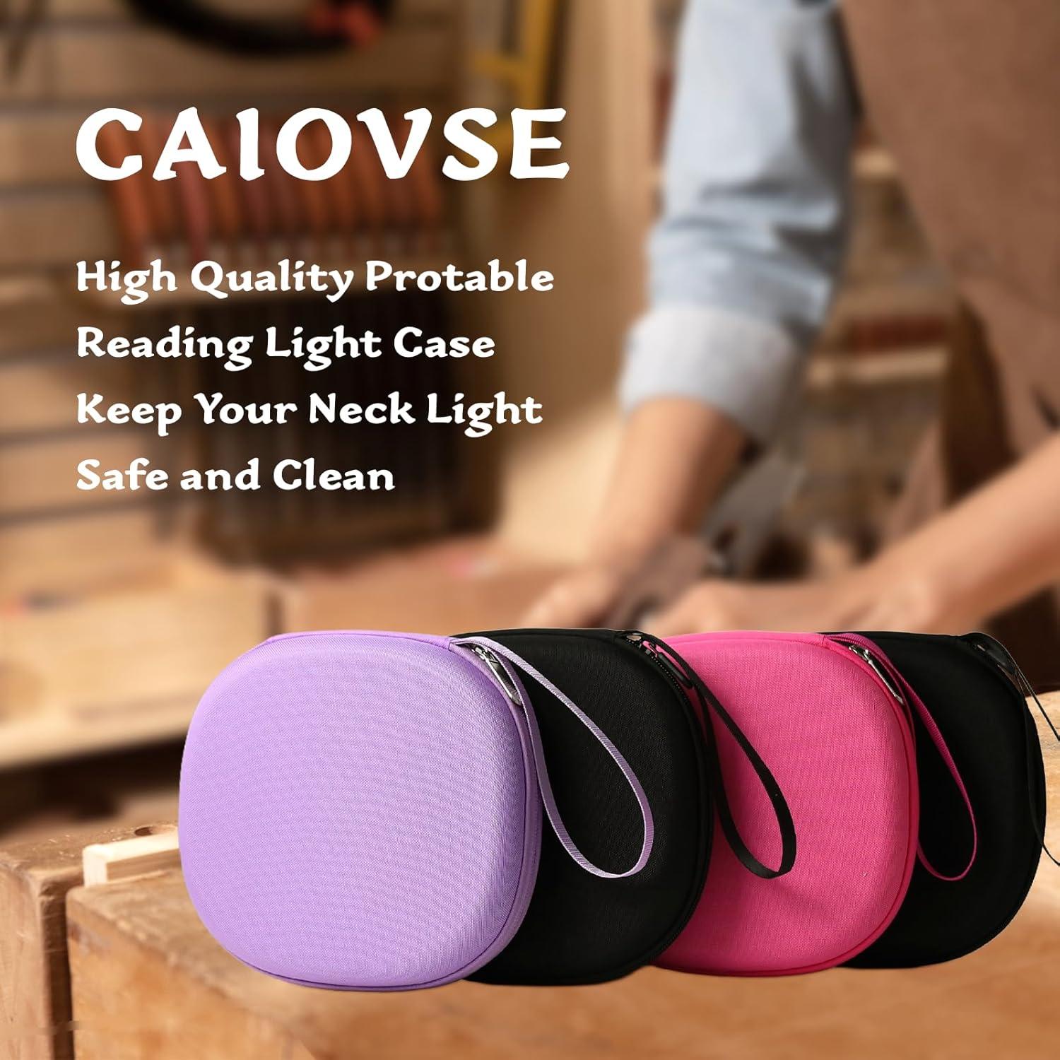 Case for Book Reading Light Compatible with Glocusent/for Nivava/for Vekkia/for LITOM/for LEDGLE/for TAKKUI Neck Reading Light Portable Storage Box for Book Lights (Case Only) Blue