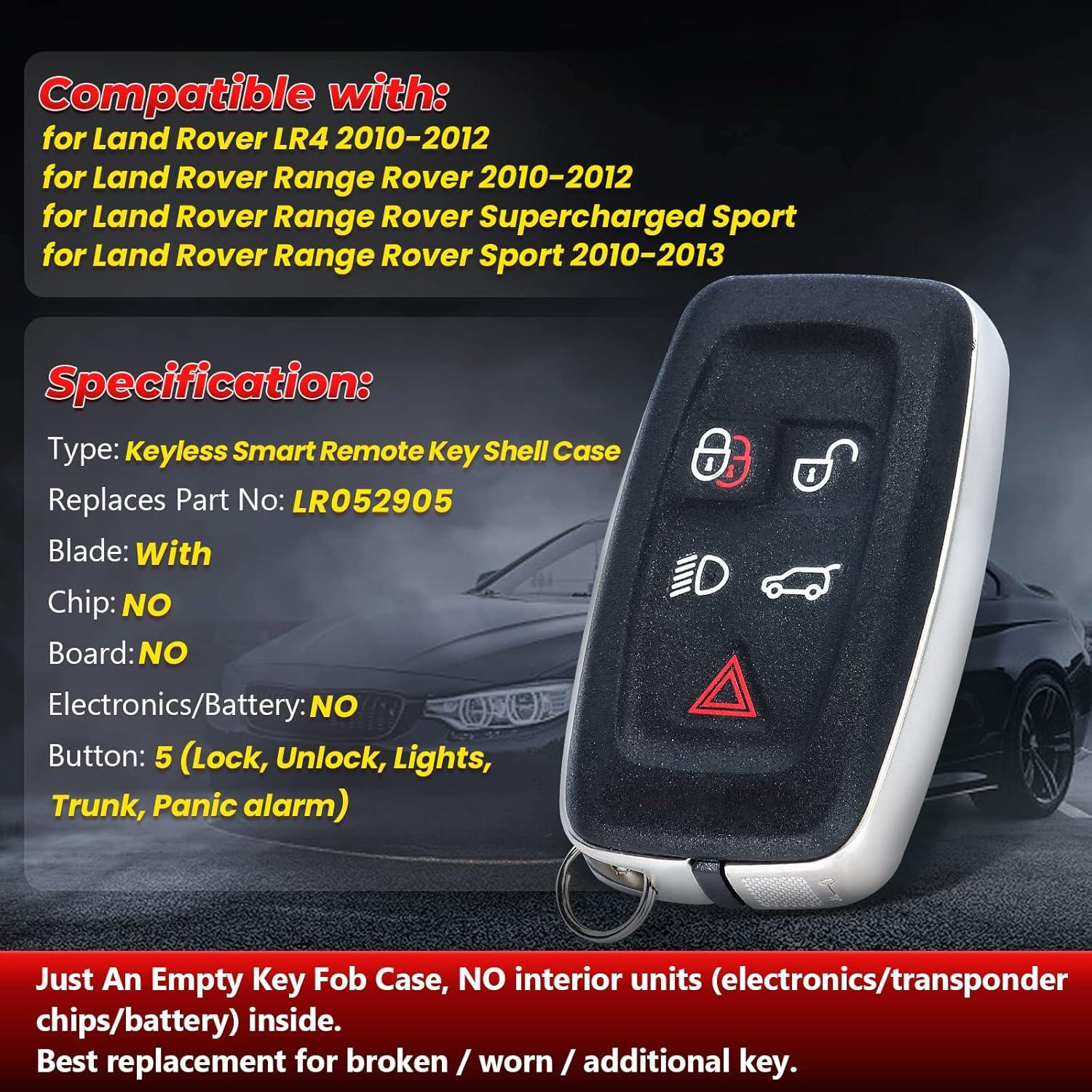 Carcasa de Llave Remota Inteligente ACY LR052905 para Land Rover