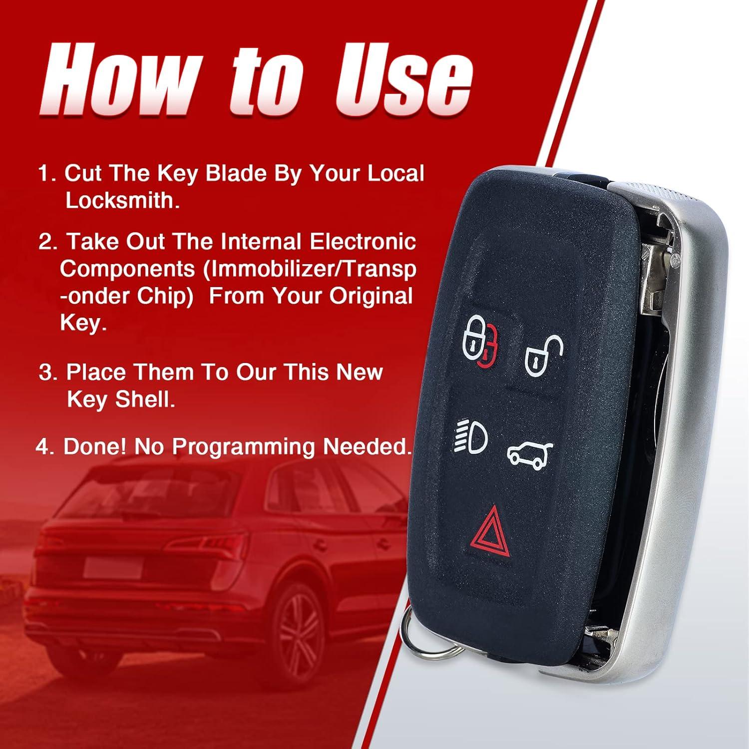 Carcasa de Llave Remota Inteligente ACY LR052905 para Land Rover