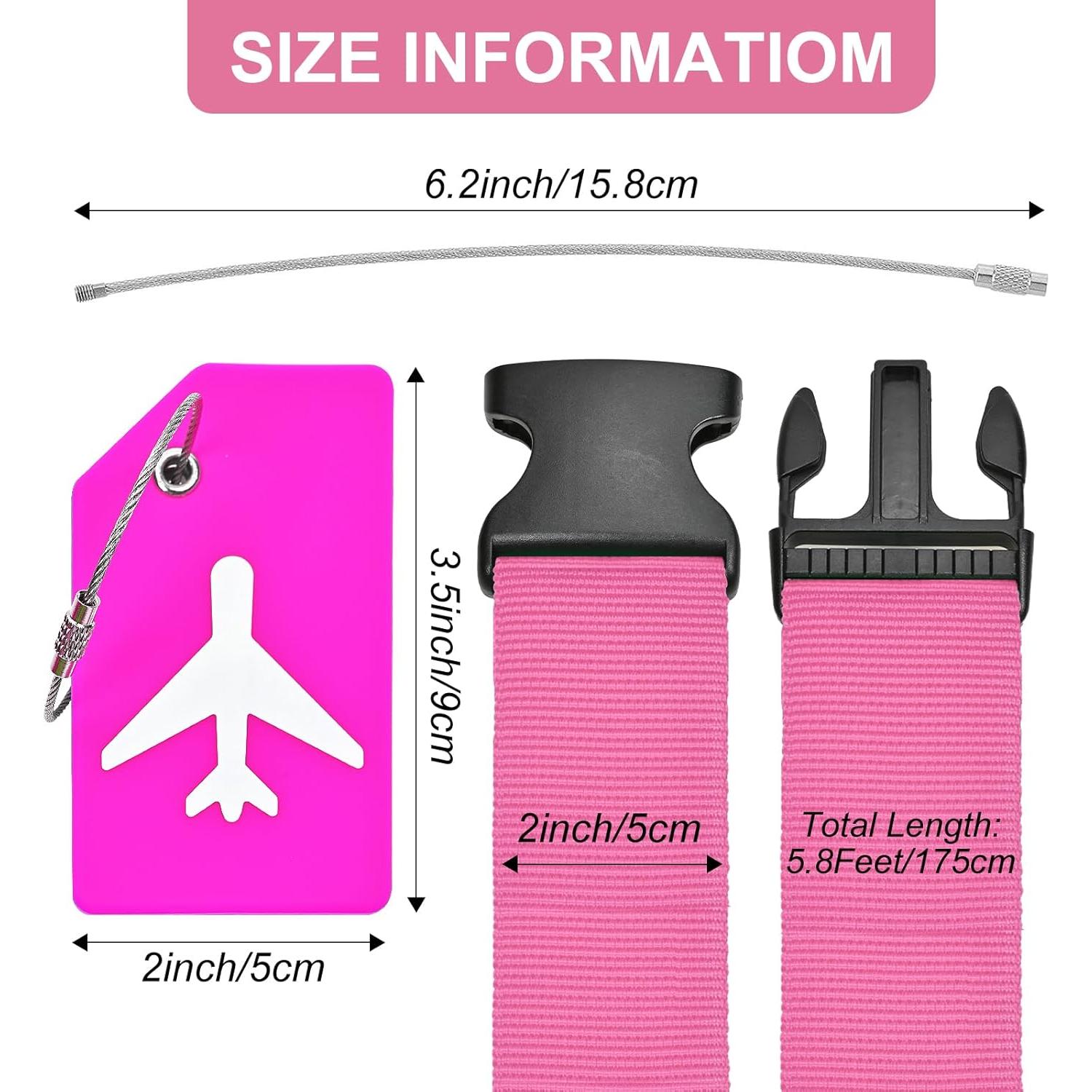 Correas de Equipaje ZYTONGMAO Ajustables 1.83m Paquete de 10