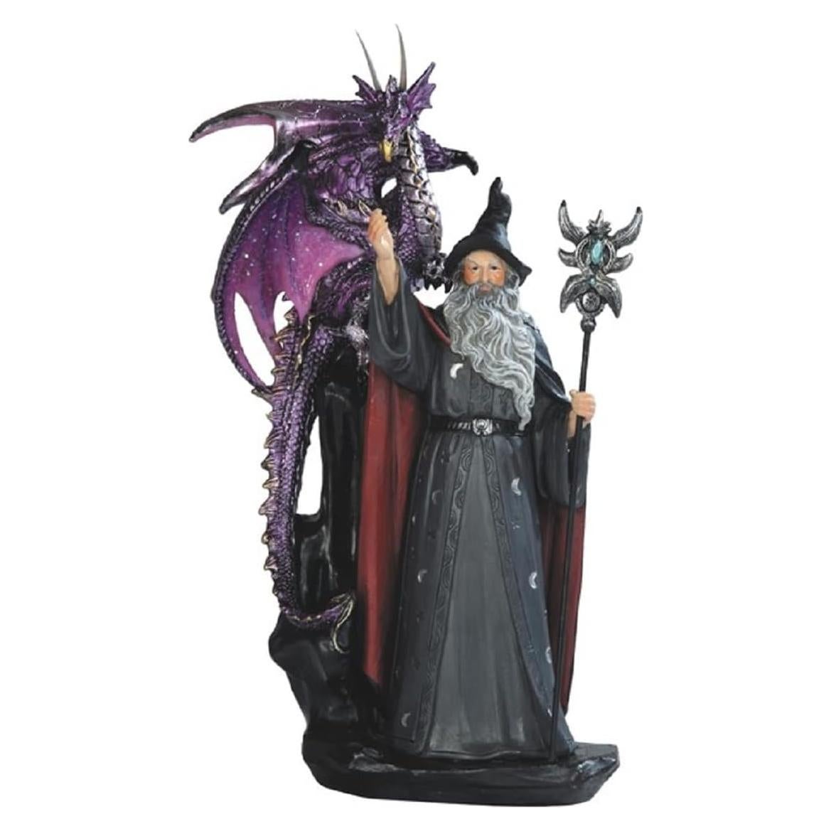 Estatua Mago de Hielo ICE ARMOR 27,94 cm con Dragón