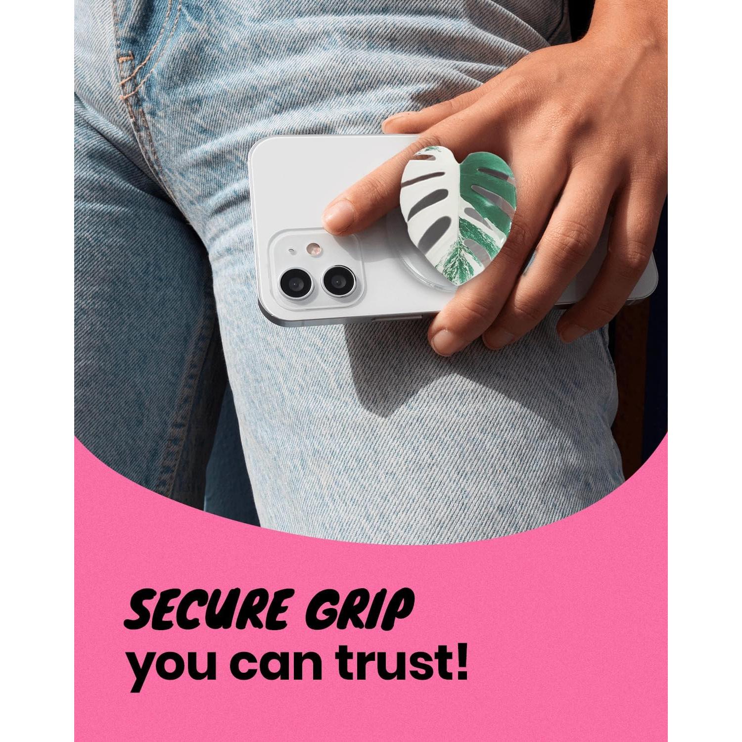 Soporte para teléfono móvil colapsable OnTheGrip Albo Monstera