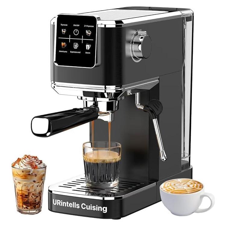 Máquina de Espresso URintells Cuising 20 Bar con Pantalla Táctil