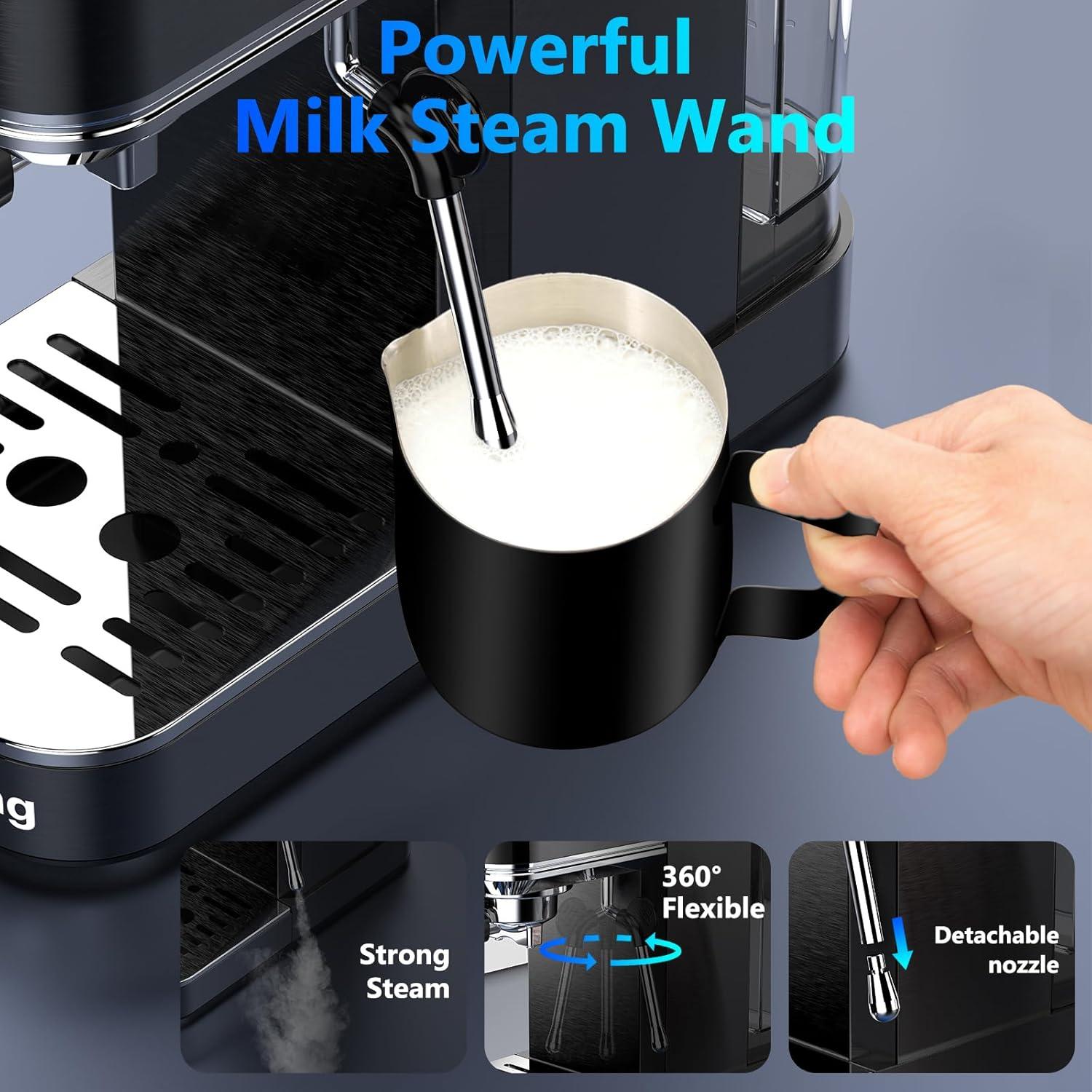 Máquina de Espresso URintells Cuising 20 Bar con Pantalla Táctil