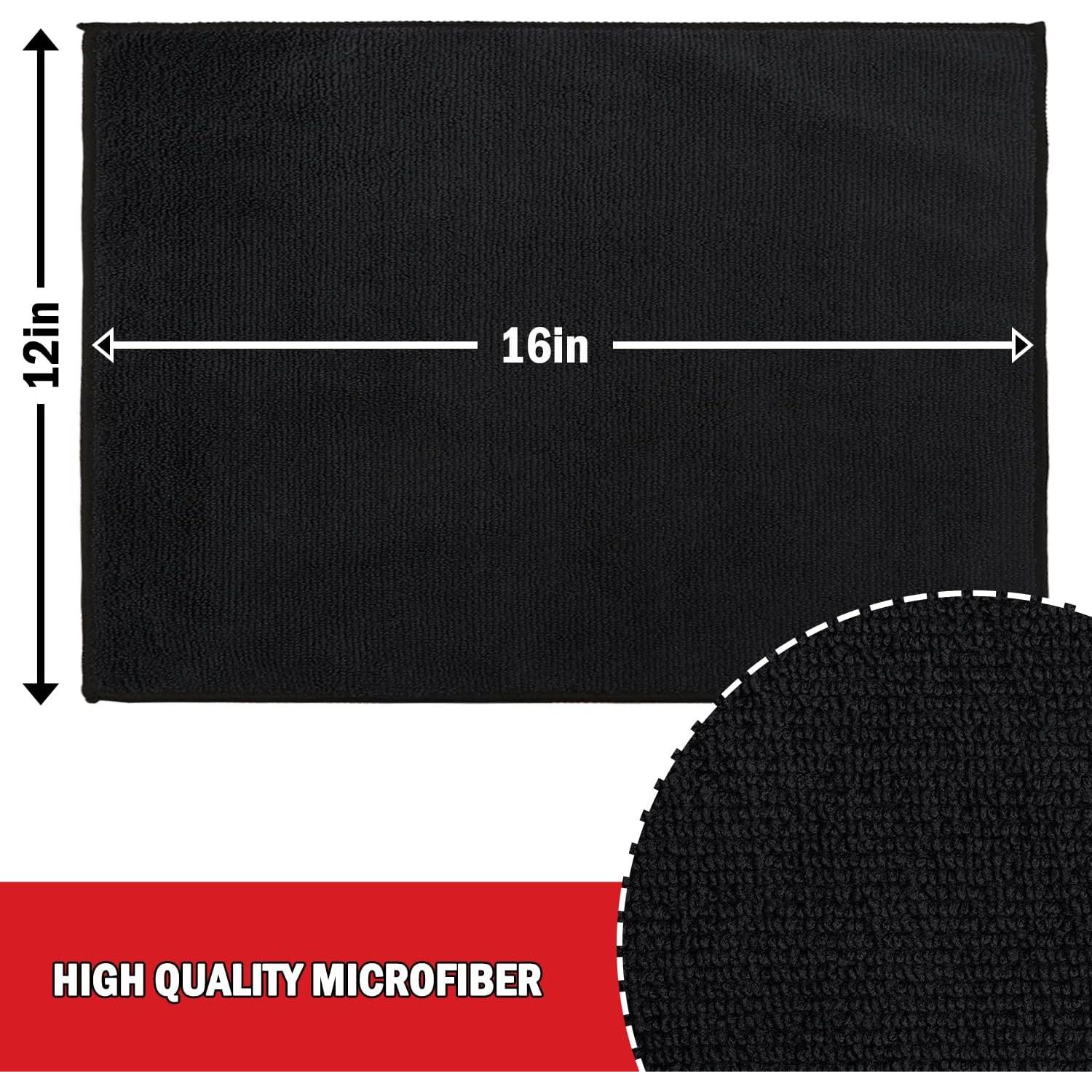 Paño de Microfibra AIDEA 12 Unidades 30x40cm Negro