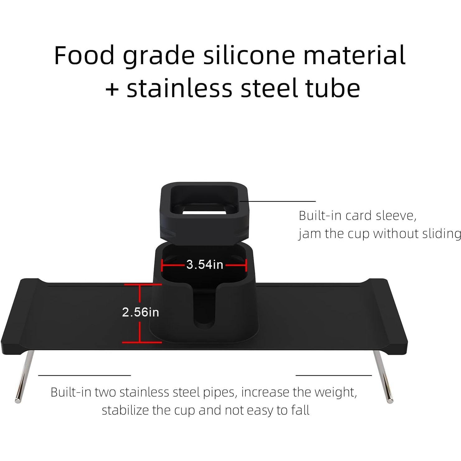 Soporte para Tazas de Sofá Vodvob Antideslizante Negro