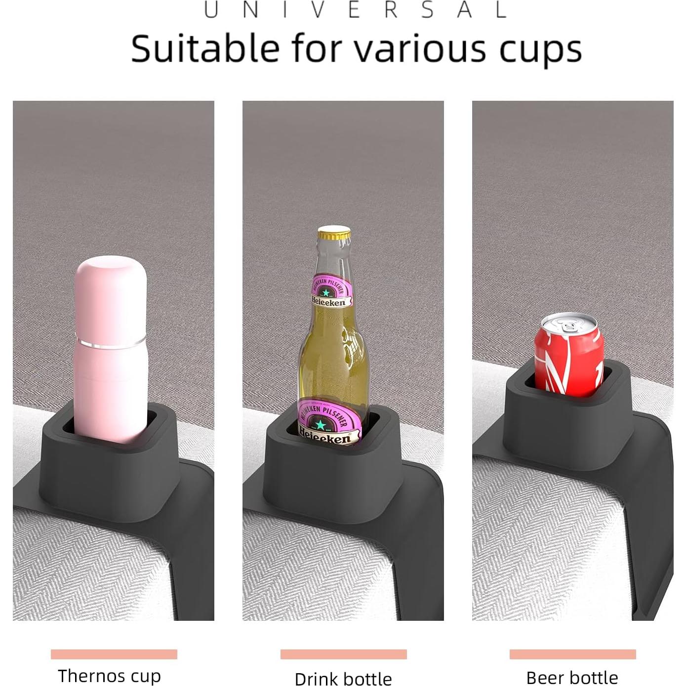 Soporte para Tazas de Sofá Vodvob Antideslizante Negro