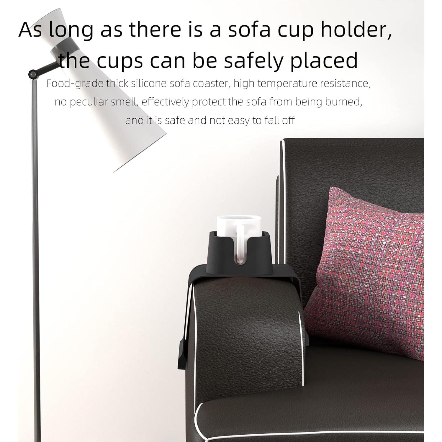 Soporte para Tazas de Sofá Vodvob Antideslizante Negro