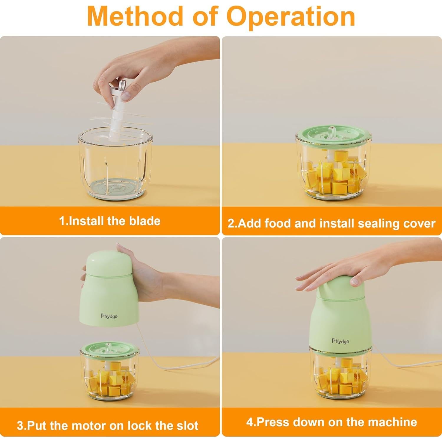 Procesador de Alimentos para Bebés Phydge Verde 300ml 230W