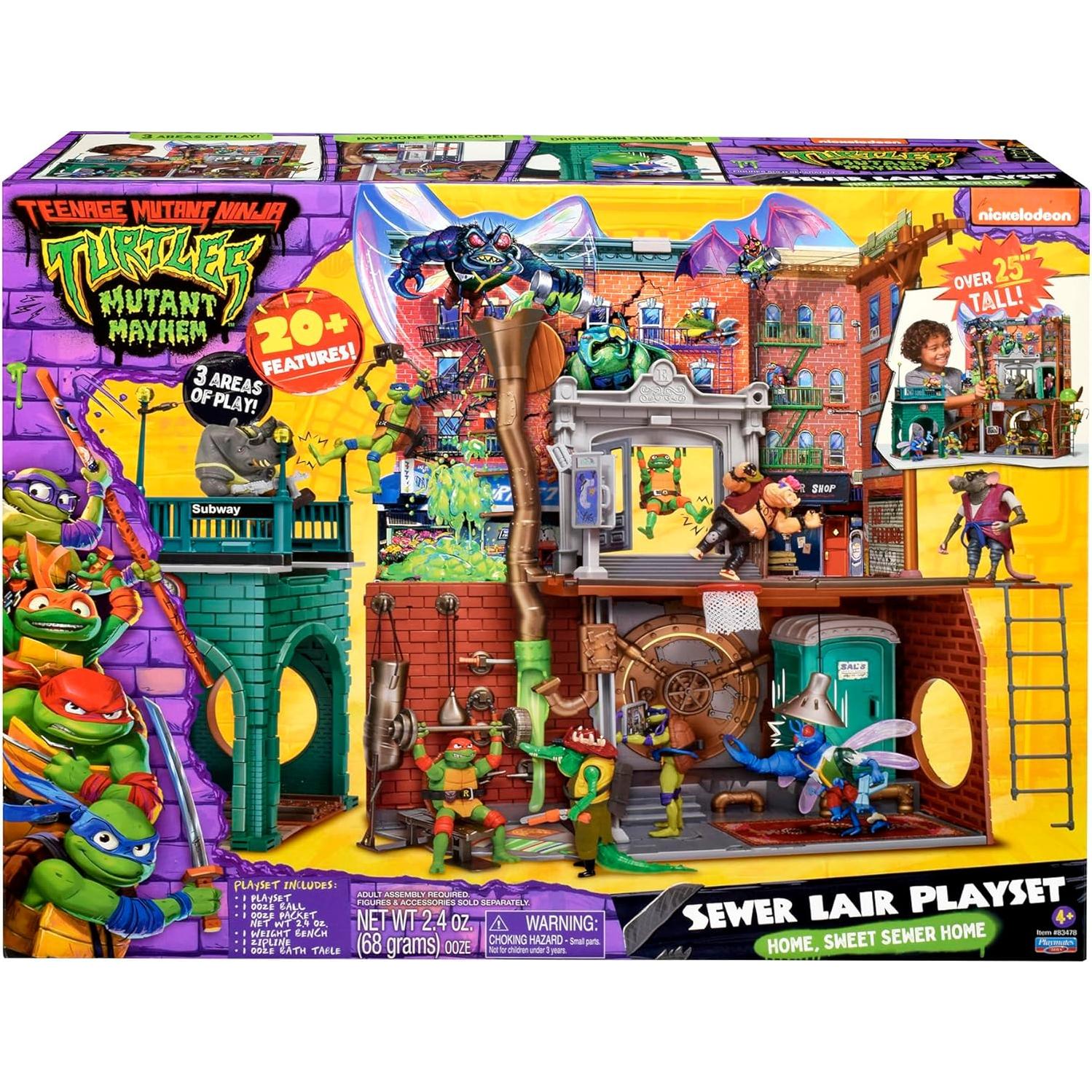 Teenage Mutant Ninja Turtles: Mutant Mayhem Sewer Lair Playset by Playmates Toys