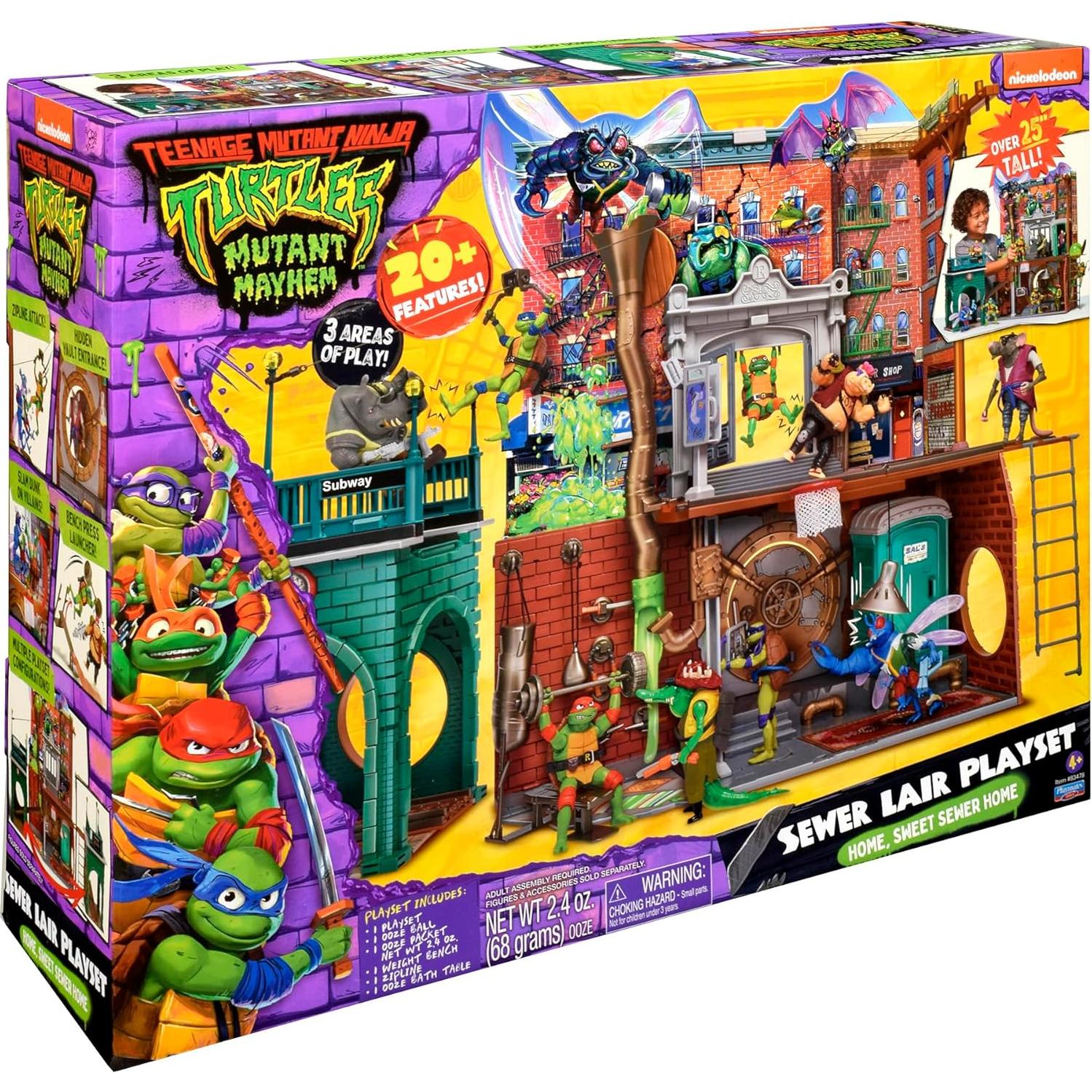 Teenage Mutant Ninja Turtles: Mutant Mayhem Sewer Lair Playset by Playmates Toys