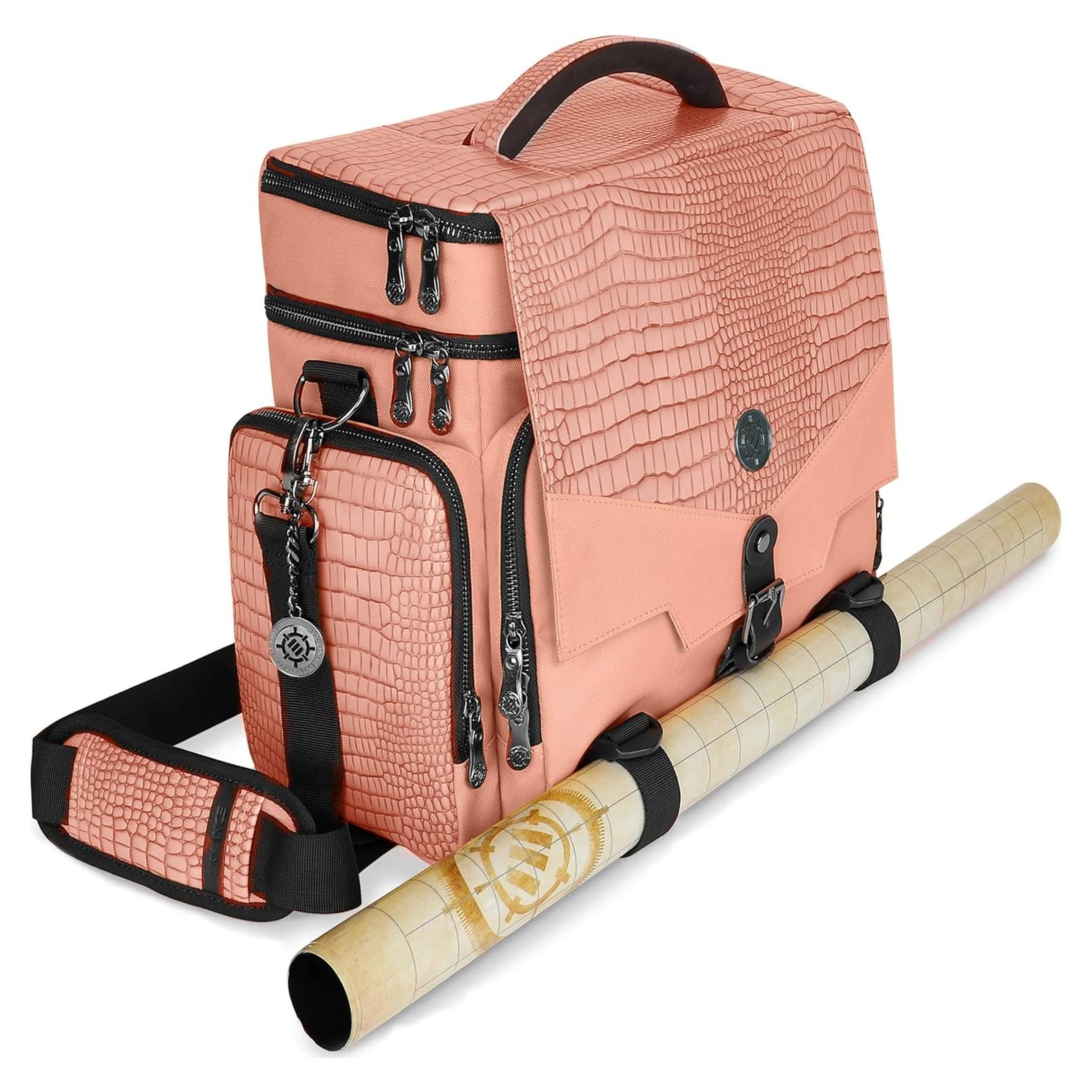 Bolsa de Aventura ENHANCE Dragón Rosa para RPG y DnD