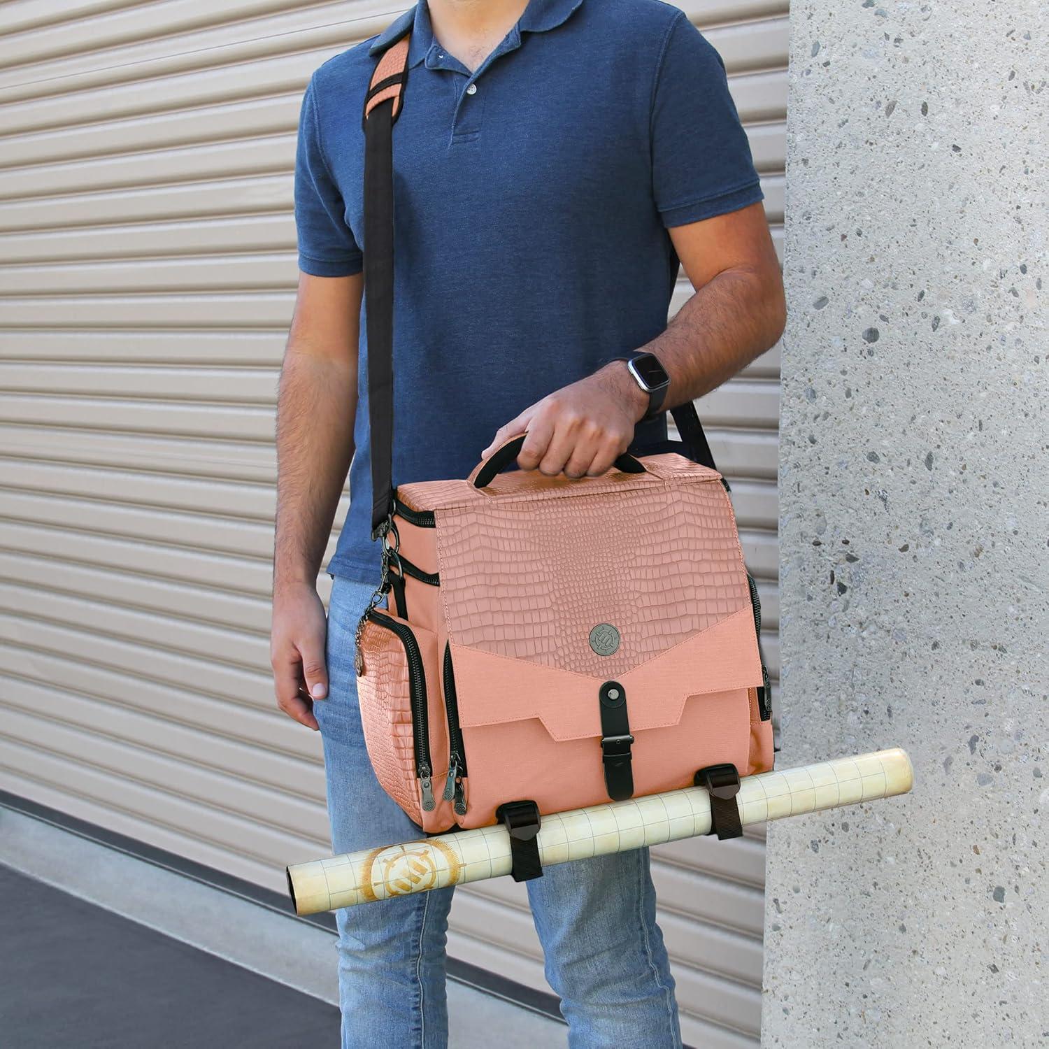 Bolsa de Aventura ENHANCE Dragón Rosa para RPG y DnD