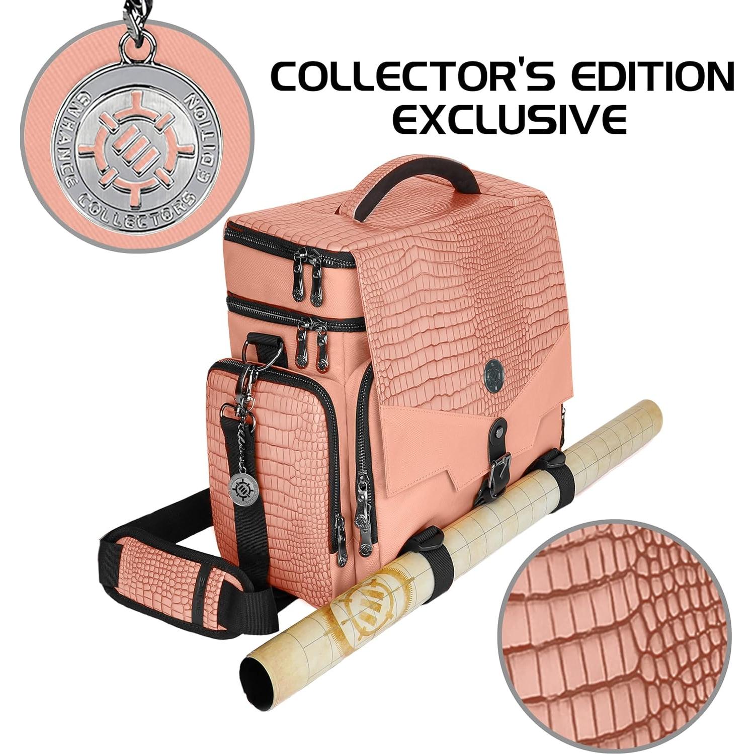 Bolsa de Aventura ENHANCE Dragón Rosa para RPG y DnD