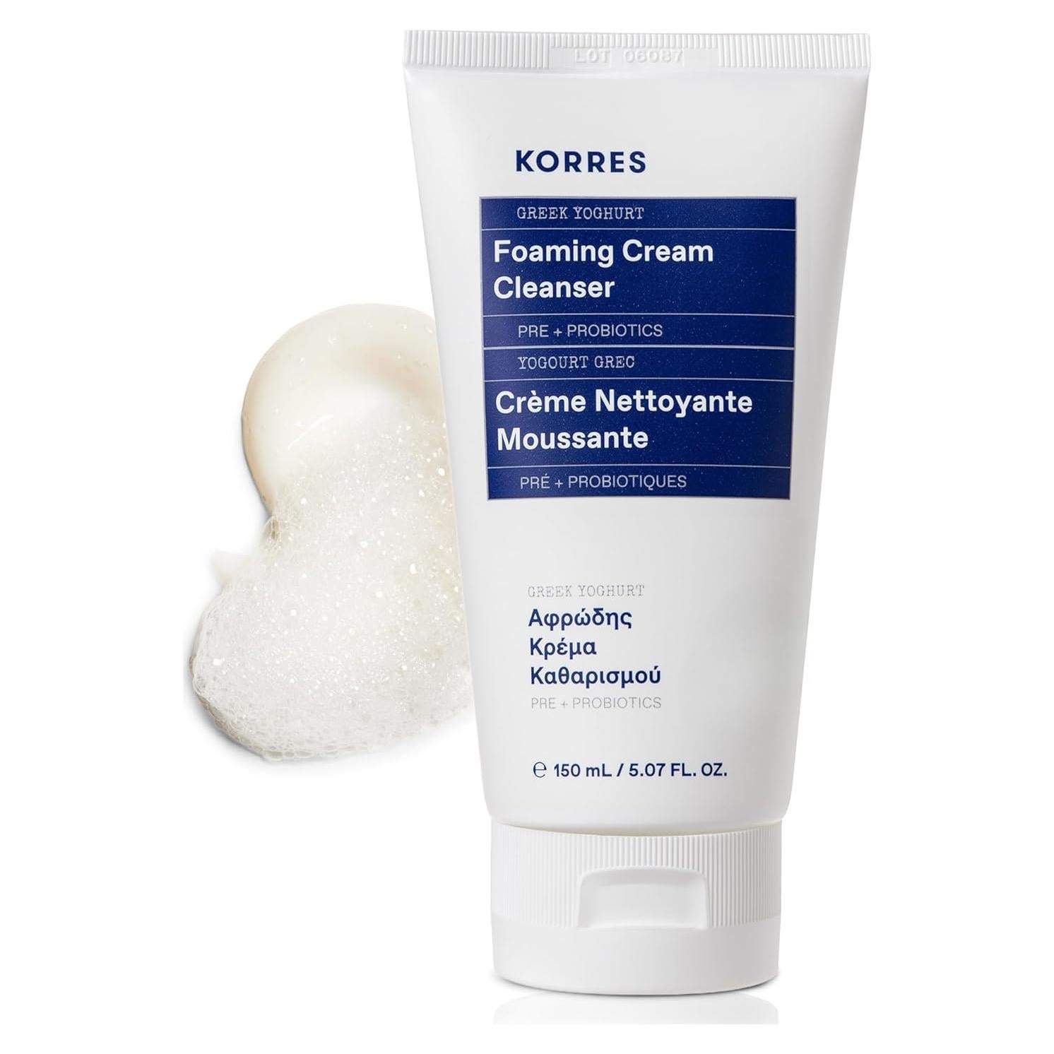 Limpiador Facial Espumoso KORRES 150 ml - Yogur Griego