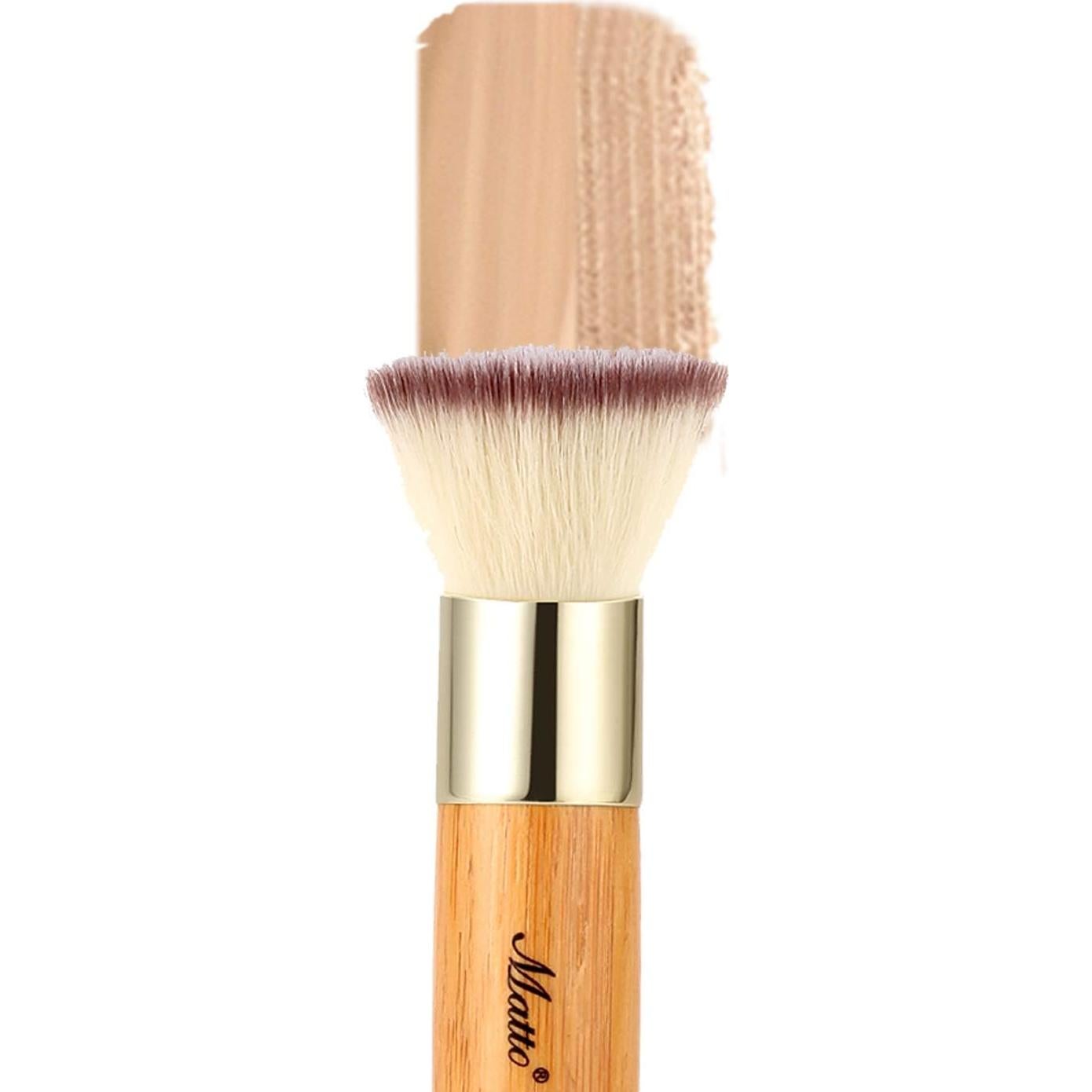 Brocha Kabuki Plana Matto - Maquillaje Base Líquida y Polvo