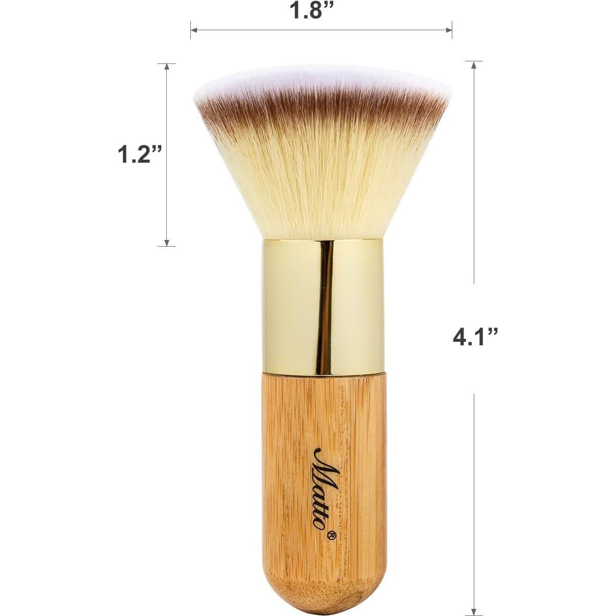 Brocha Kabuki Plana Matto - Maquillaje Base Líquida y Polvo