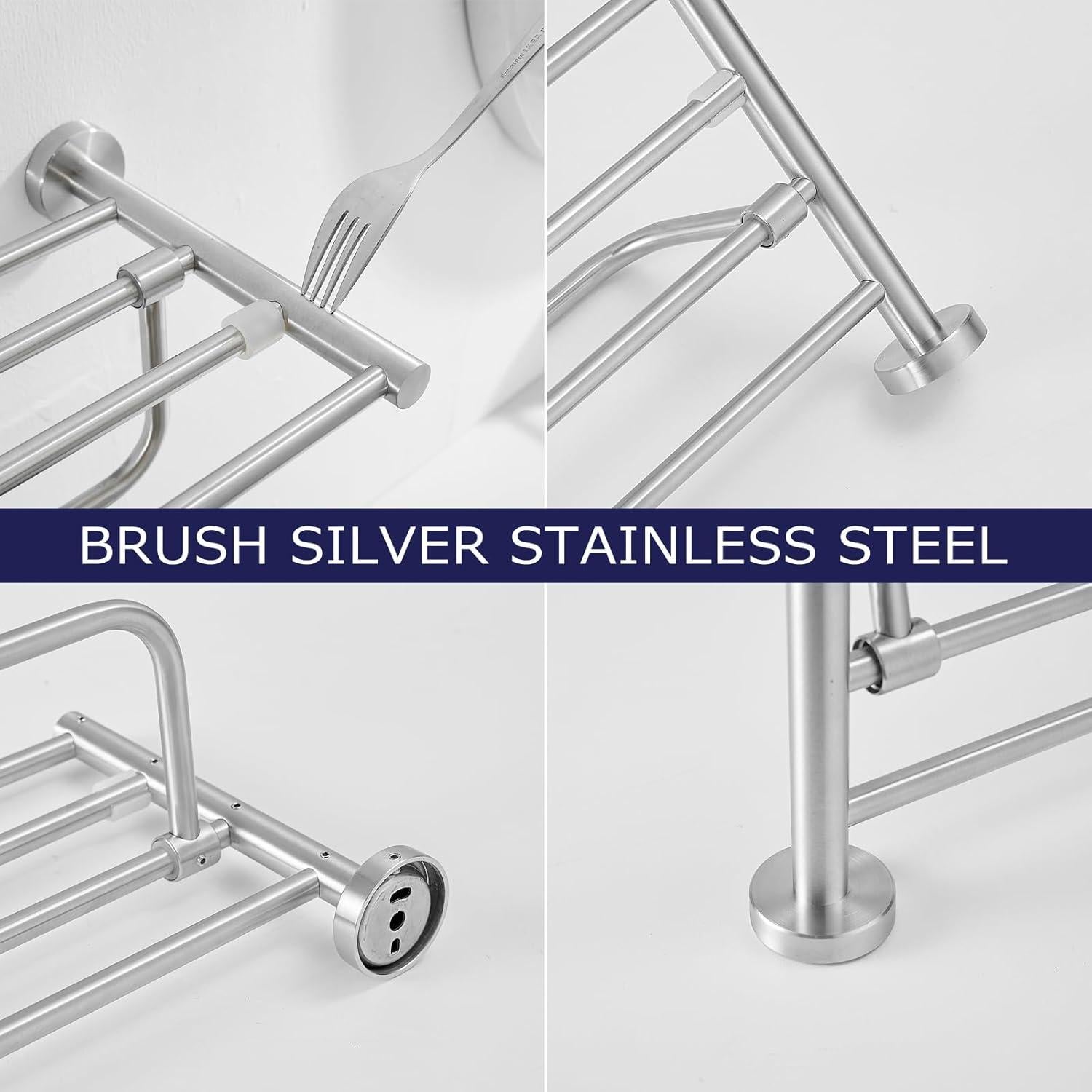 Soporte para Toallas VOLPONE de Acero Inoxidable 61 cm