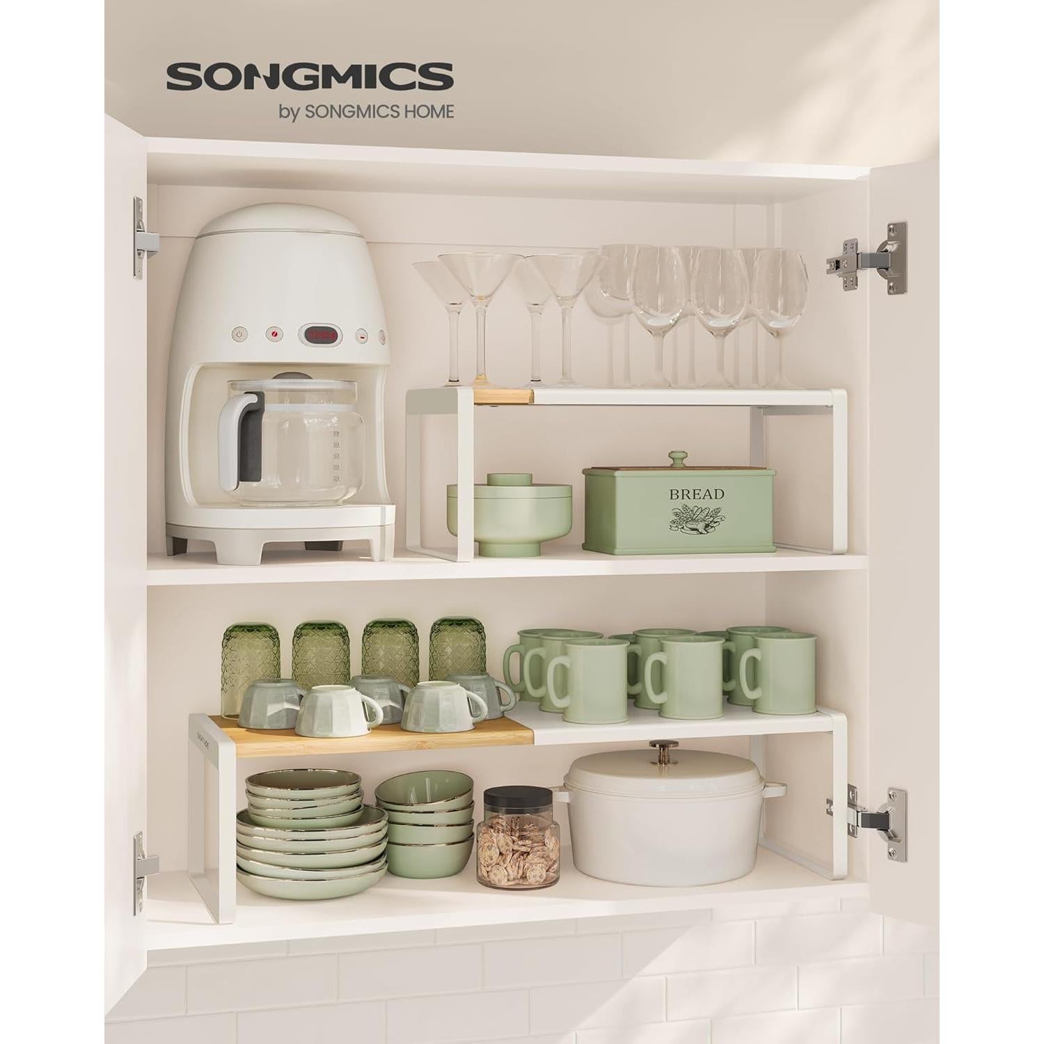 Estante para Especias SONGMICS HOME Extensible Bambú y Metal