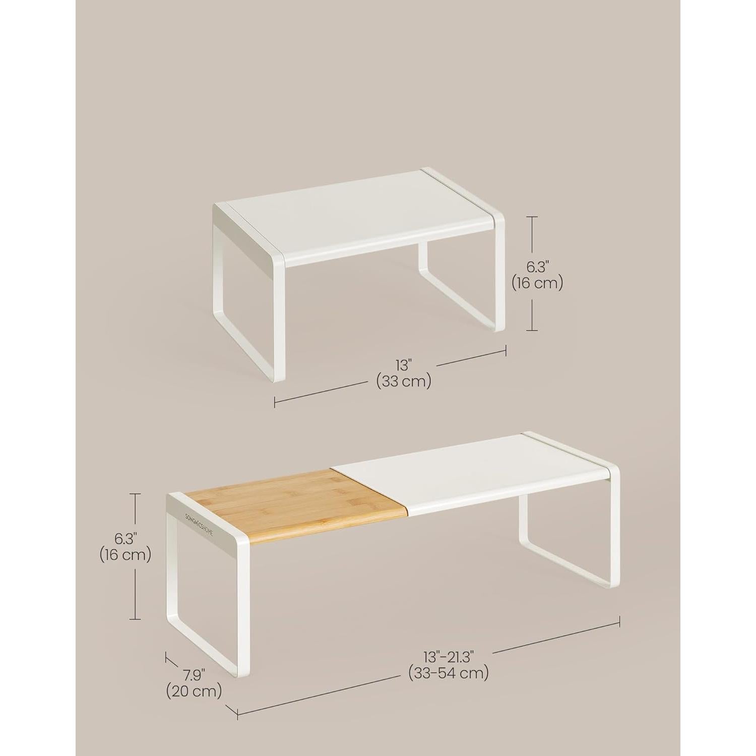 Estante para Especias SONGMICS HOME Extensible Bambú y Metal