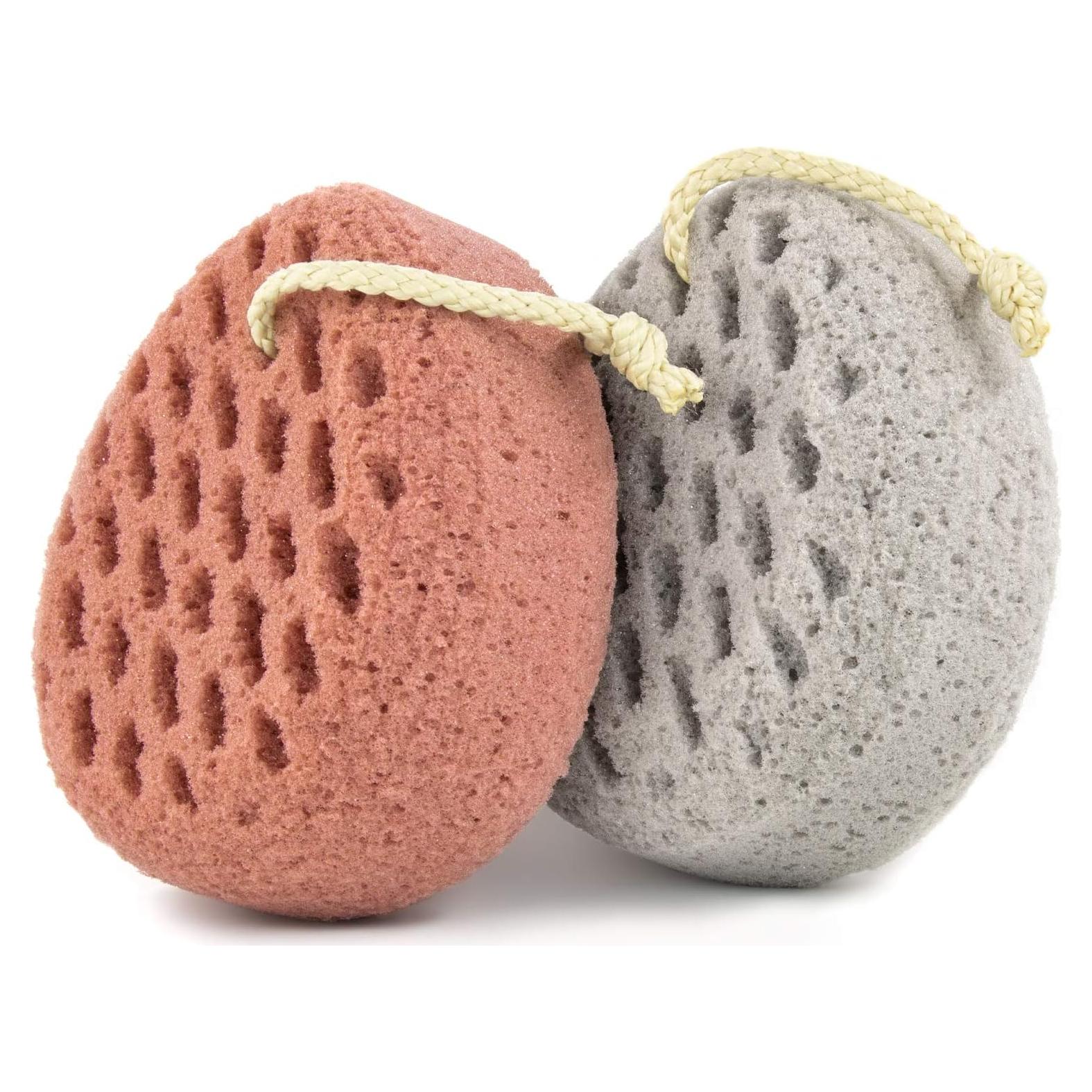 Esponja de Baño BAIMEI Lufa Rosa Gris - 2 Unidades