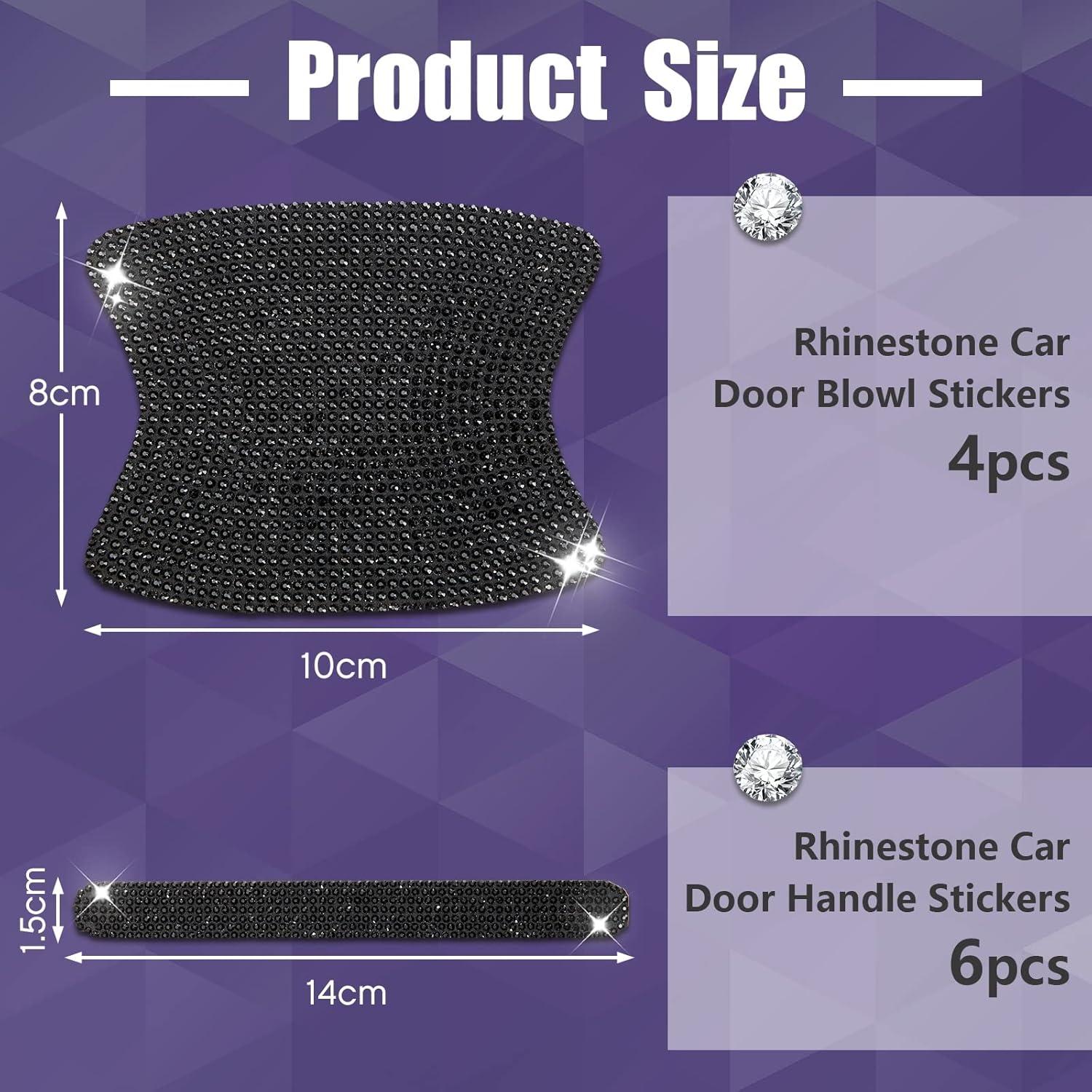 Accesorios Brillantes para Automóvil Frienda - 10 Piezas