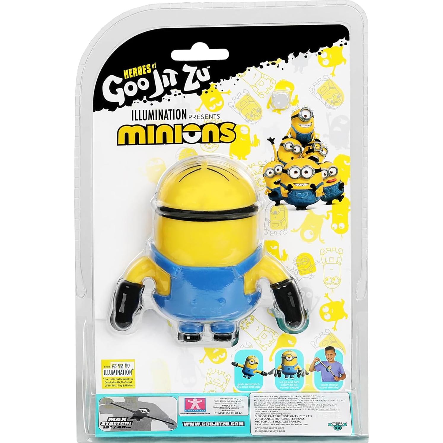 Figura de Acción Stretch Stuart Minion Elástico Goo Jit Zu 13.2 cm