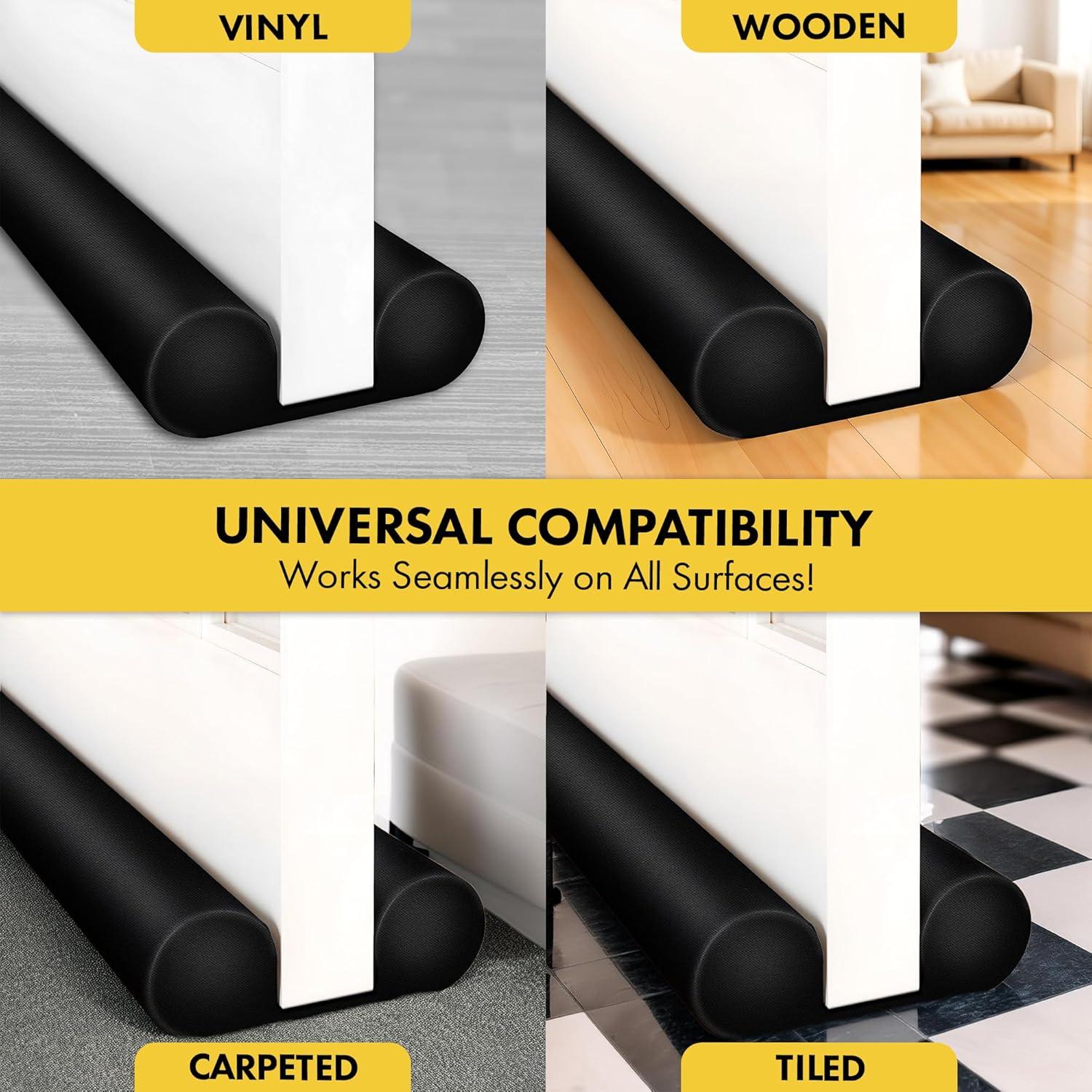 Detenedor de Corrientes de Aire AFFIXERS 91.44 cm Negro