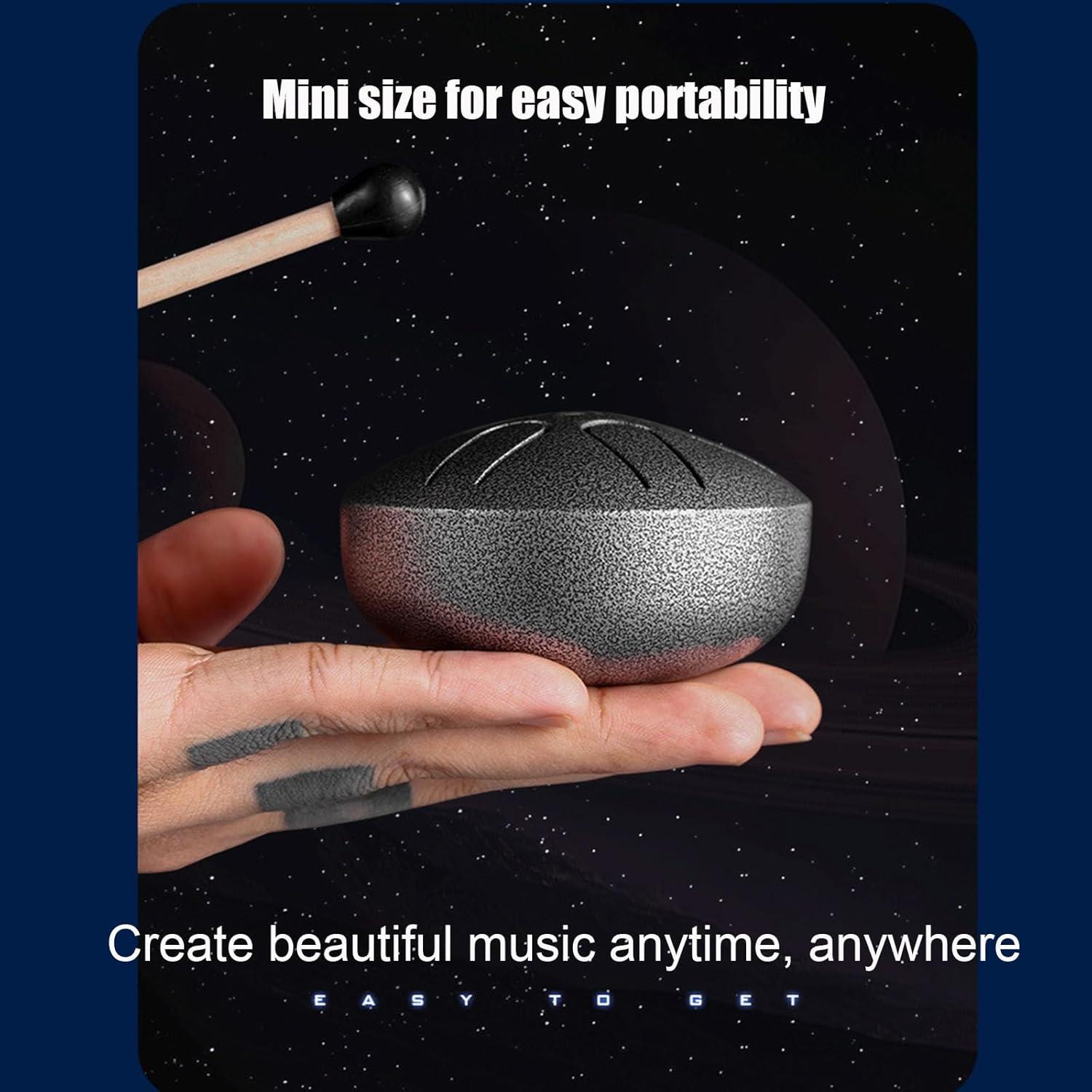 Tambor de Lluvia RHTDXC Mini de Acero para Jardín 10.9x9.4 cm