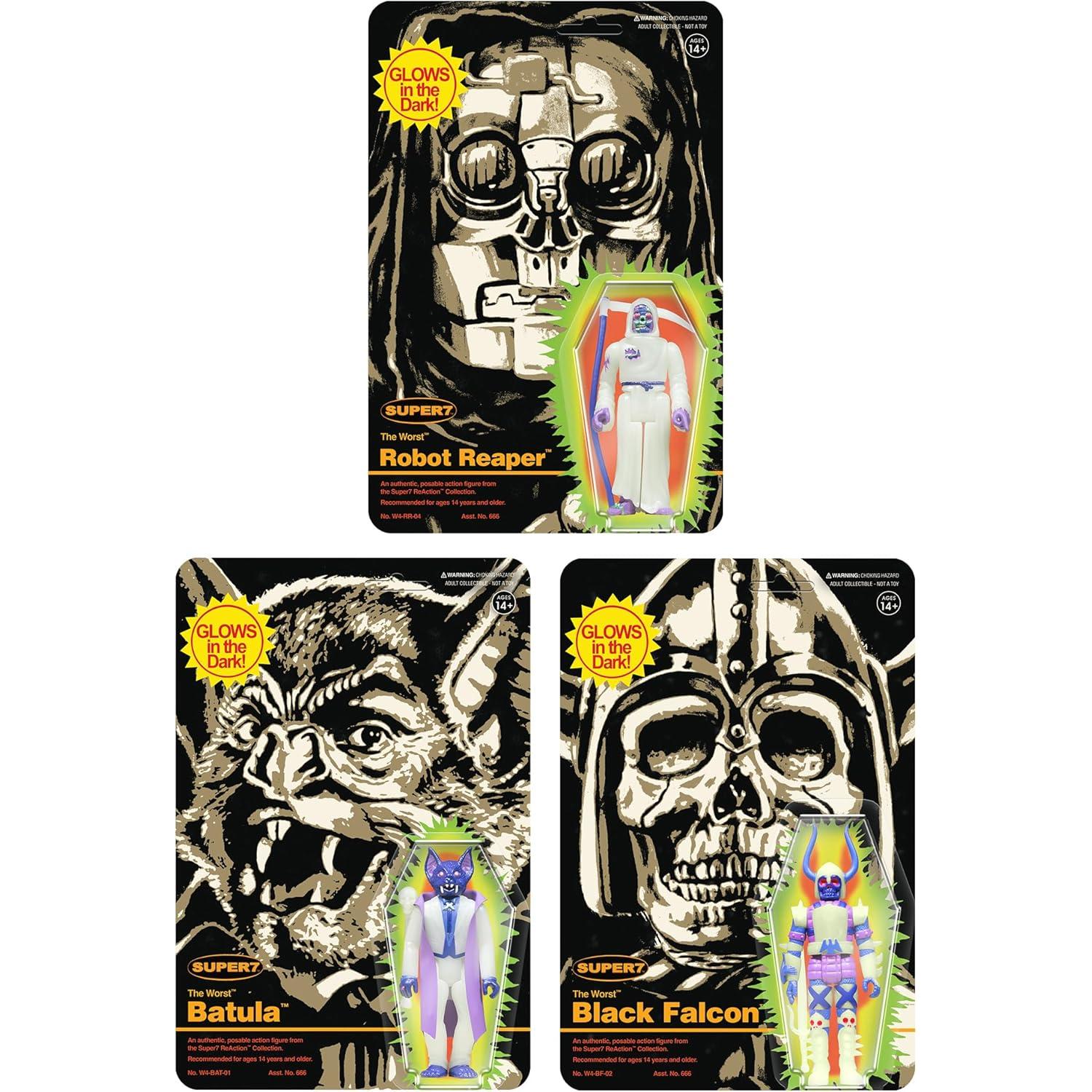 Figura de Acción Super7 Halcón Negro 9.53 cm Fosforescente