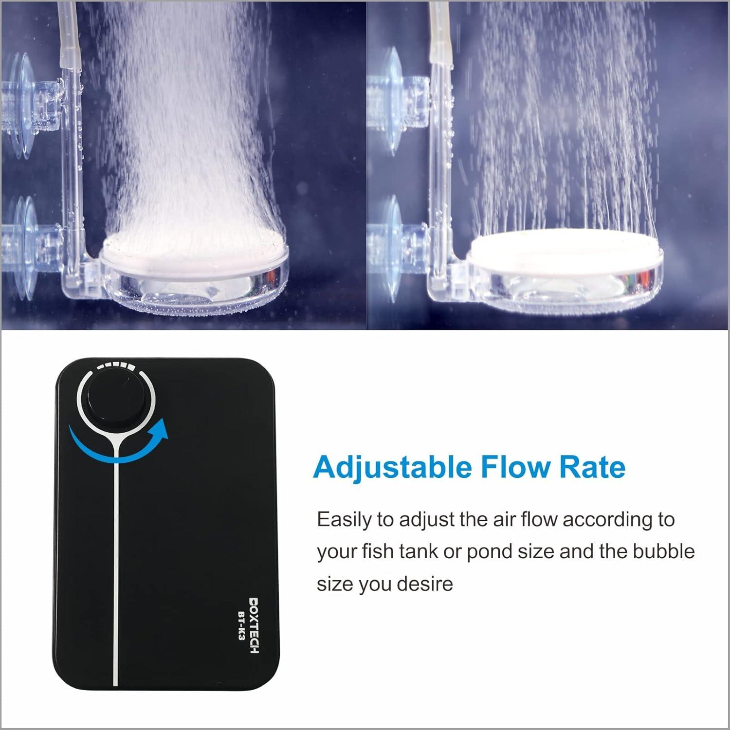 Bomba de Aire Ajustable Boxtech K3 para Acuario 8W 4L/min